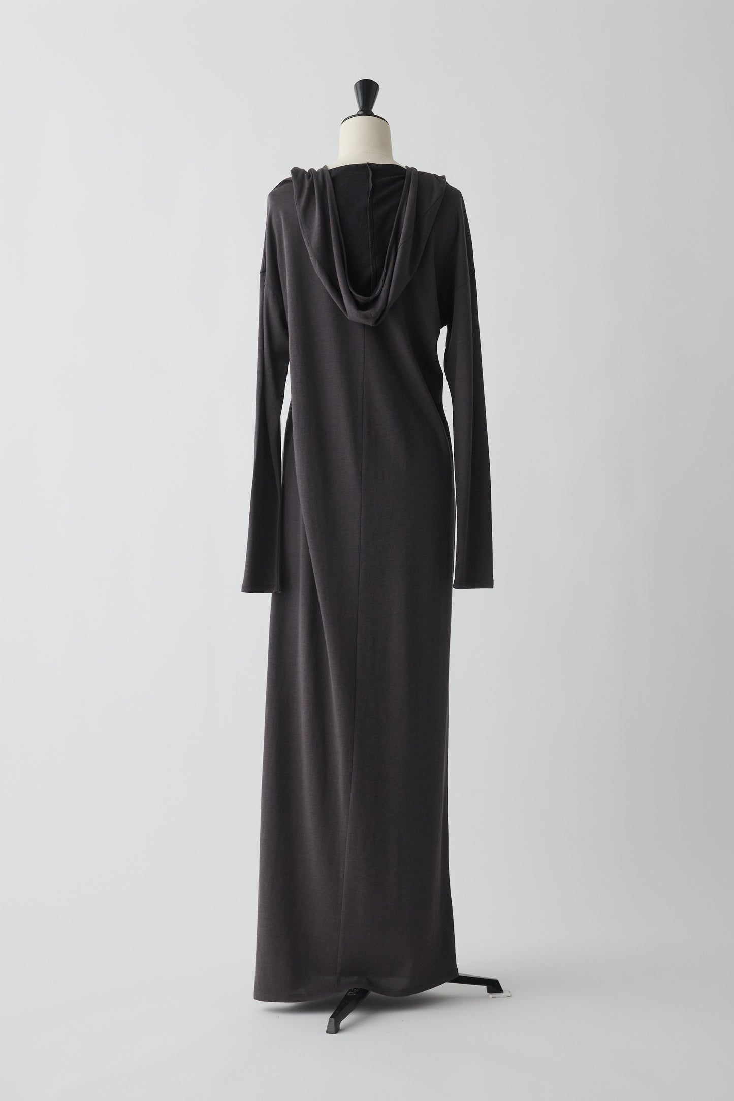 Eridani Draped Hooded dress_brown