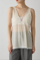 Hydri Silk Lace Top_white
