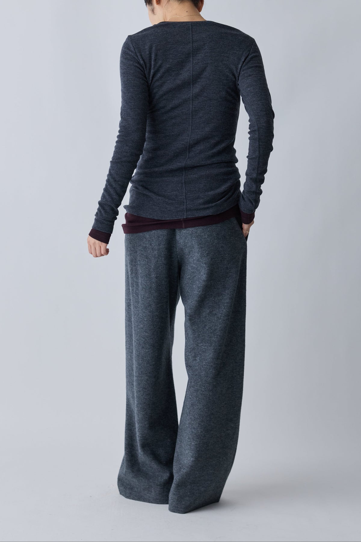 Virginis wool L/S tee_gray