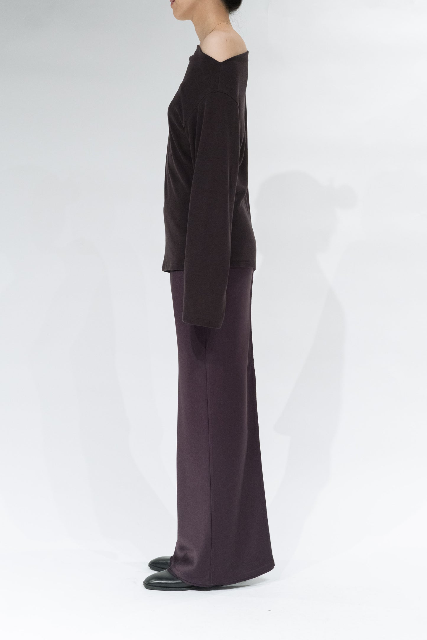 Phekda Narrow Skirt_brown