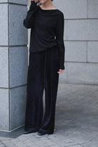 Atria velours pants_navy