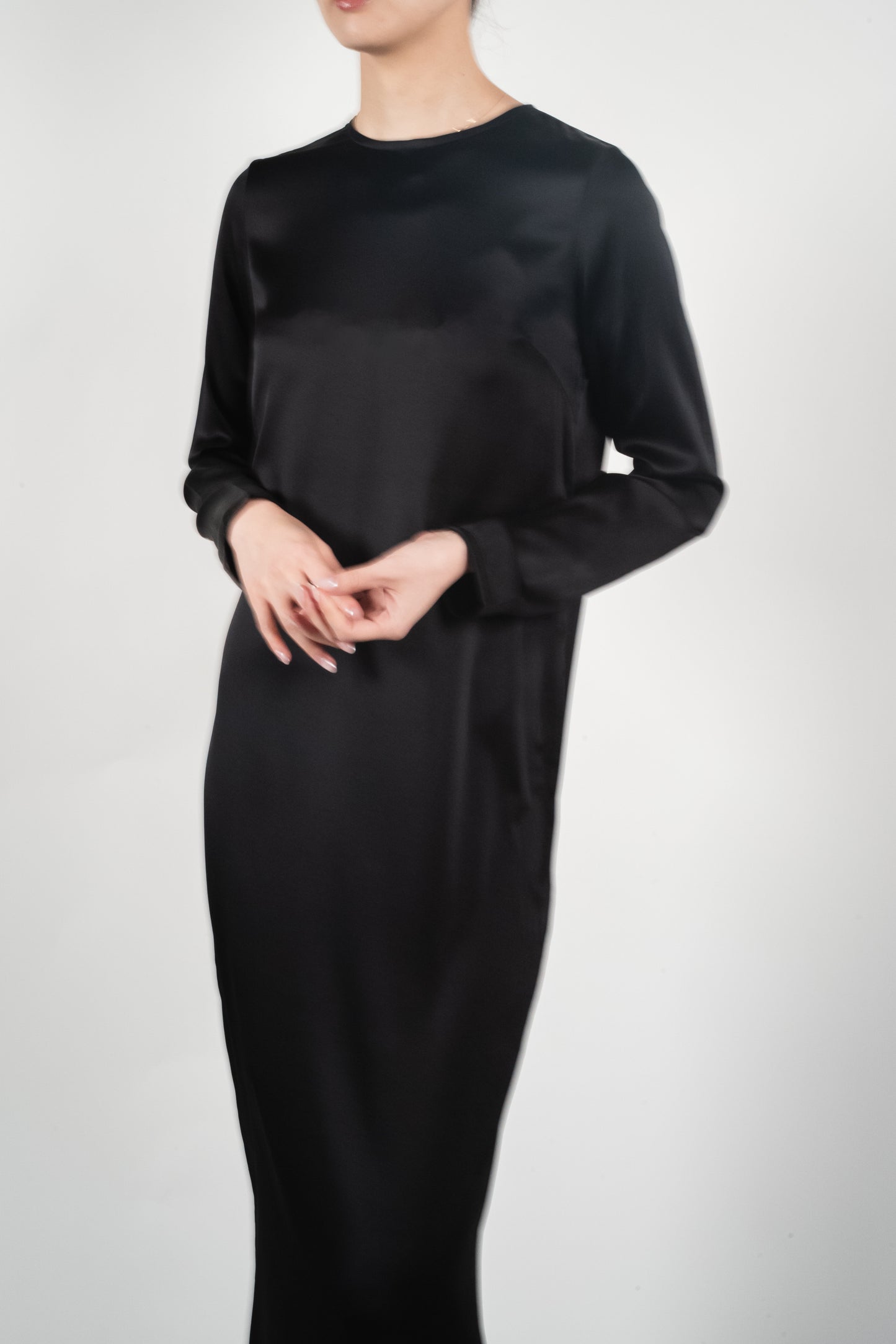 Caph silk satin dress