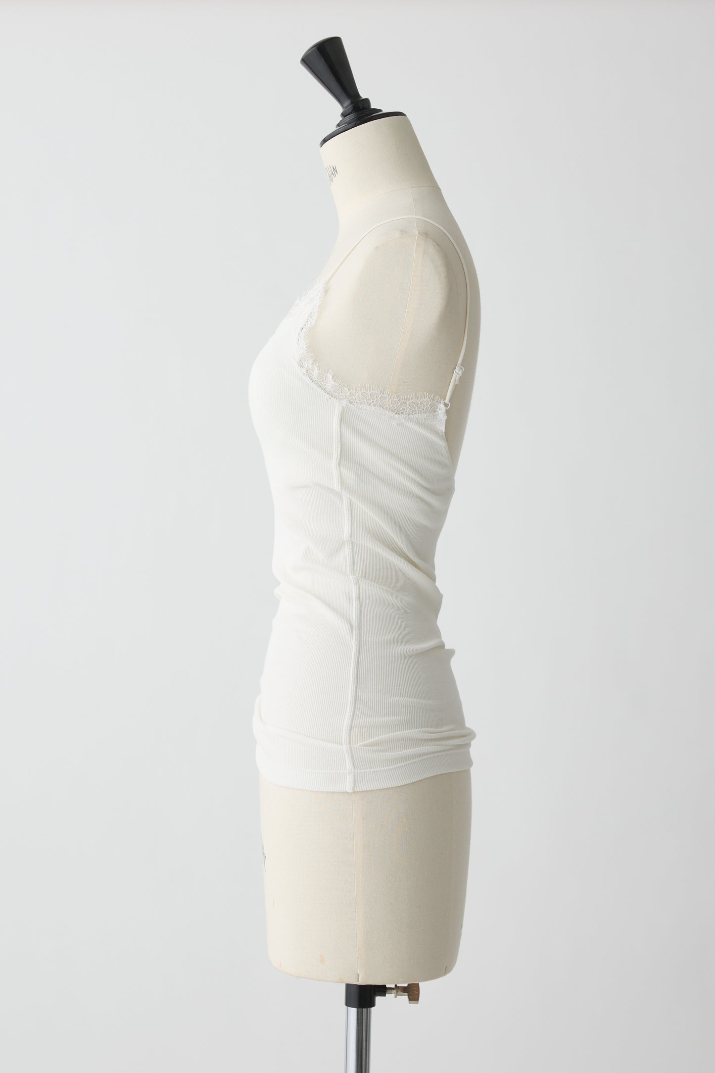 Algol Lace Rib Camisole_wihte