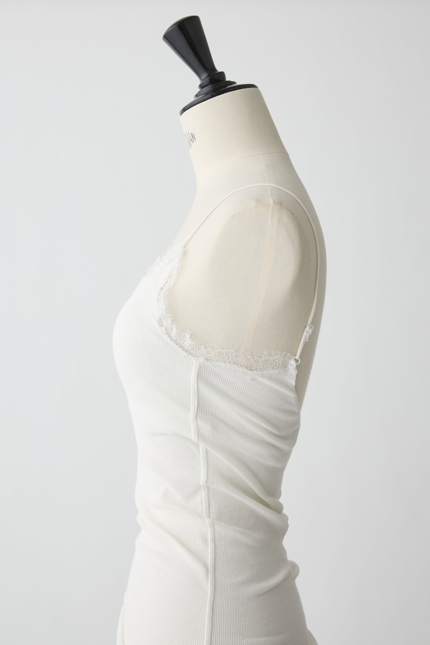 Algol Lace Rib Camisole_wihte