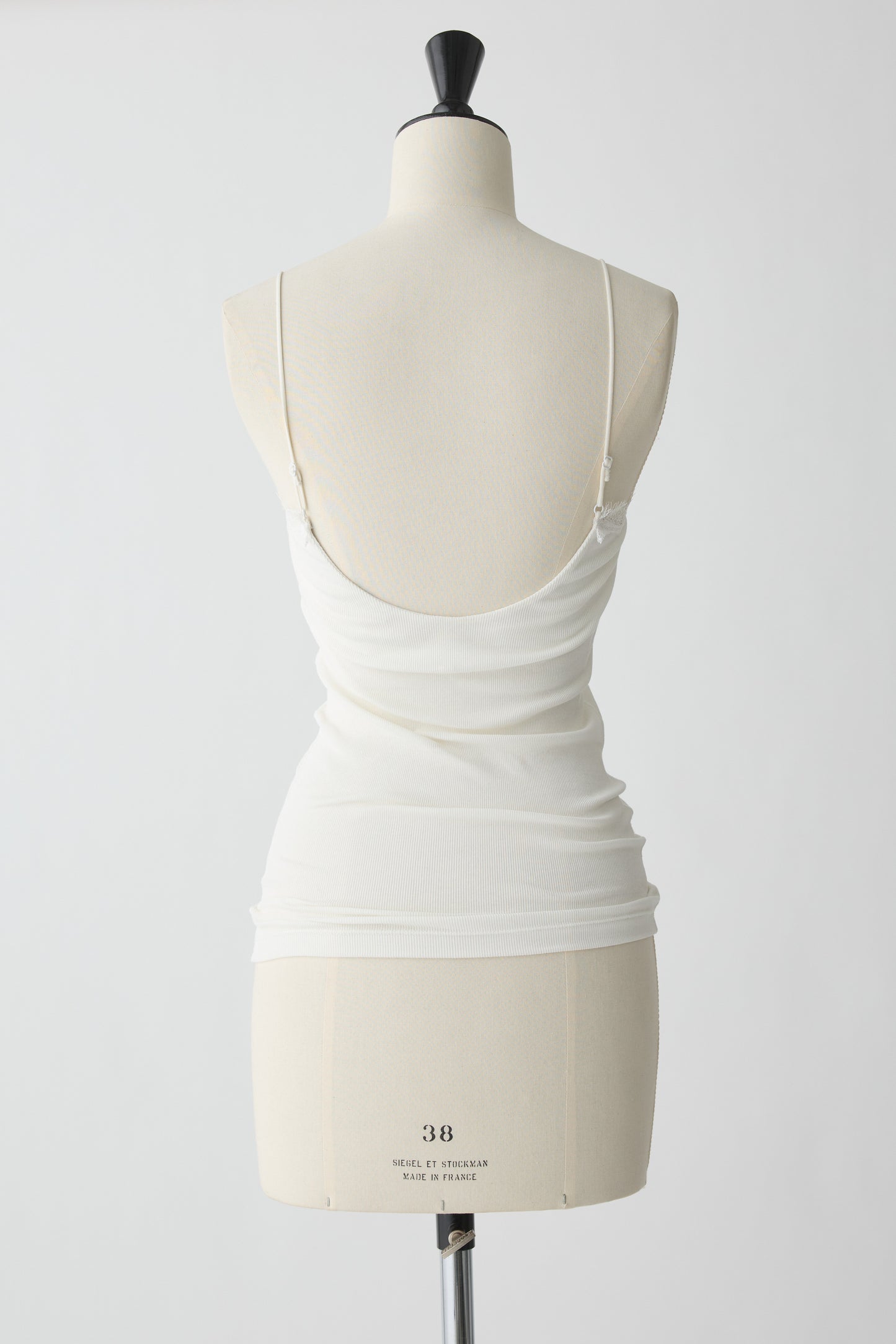 Algol Lace Rib Camisole_wihte