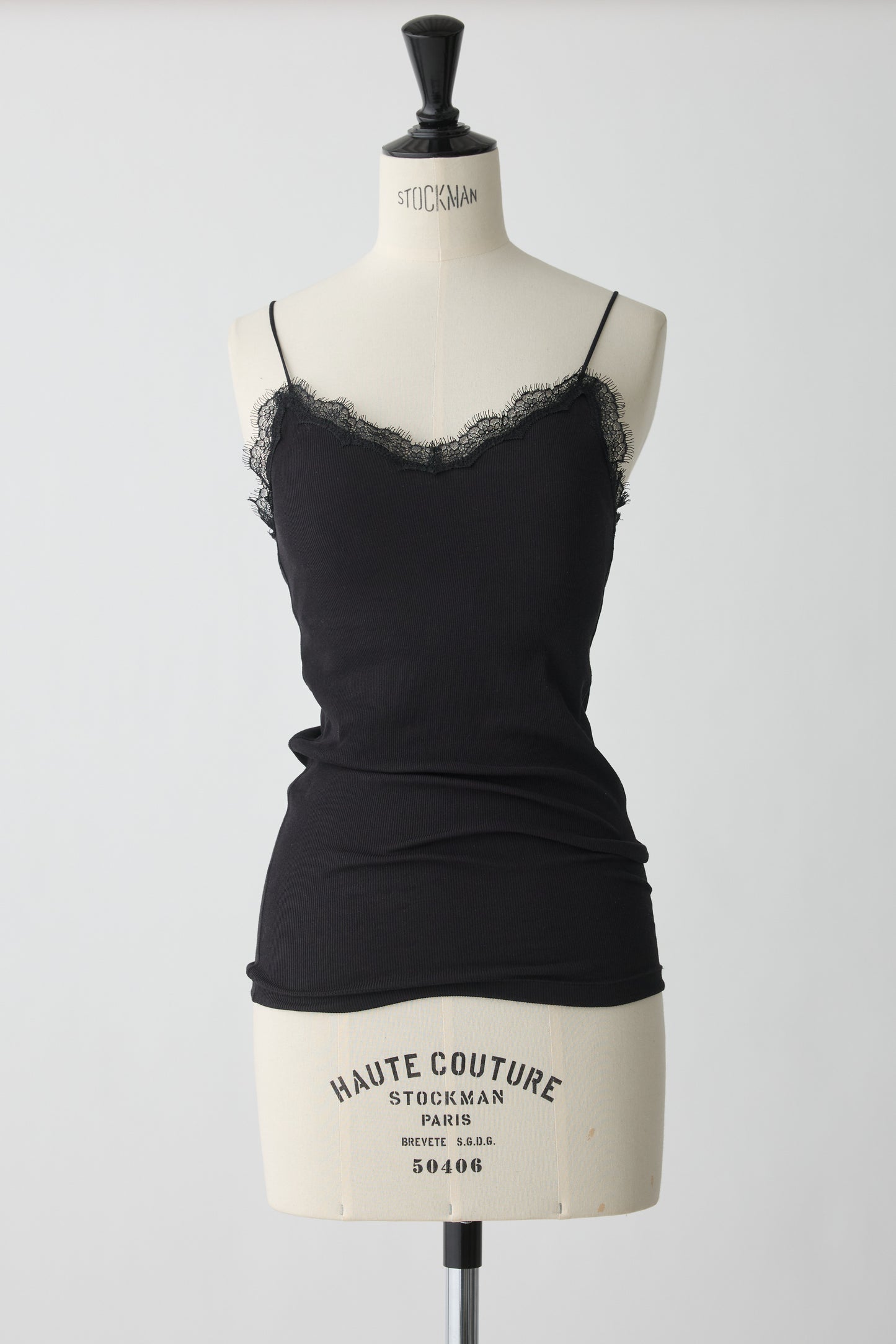 Algol Lace Rib Camisole_black