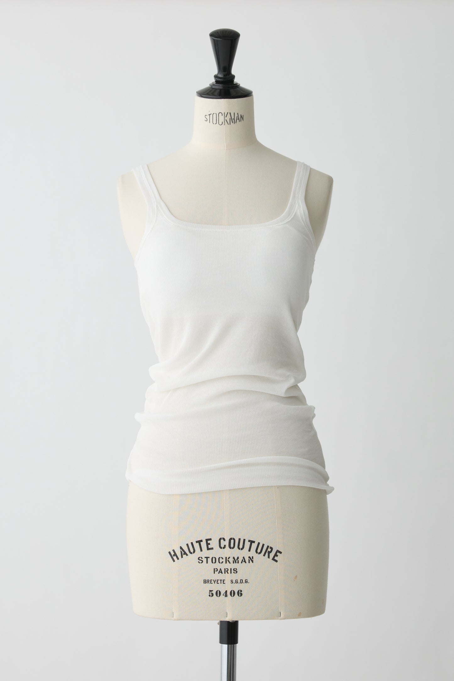 Mira Rib Tank Top_white