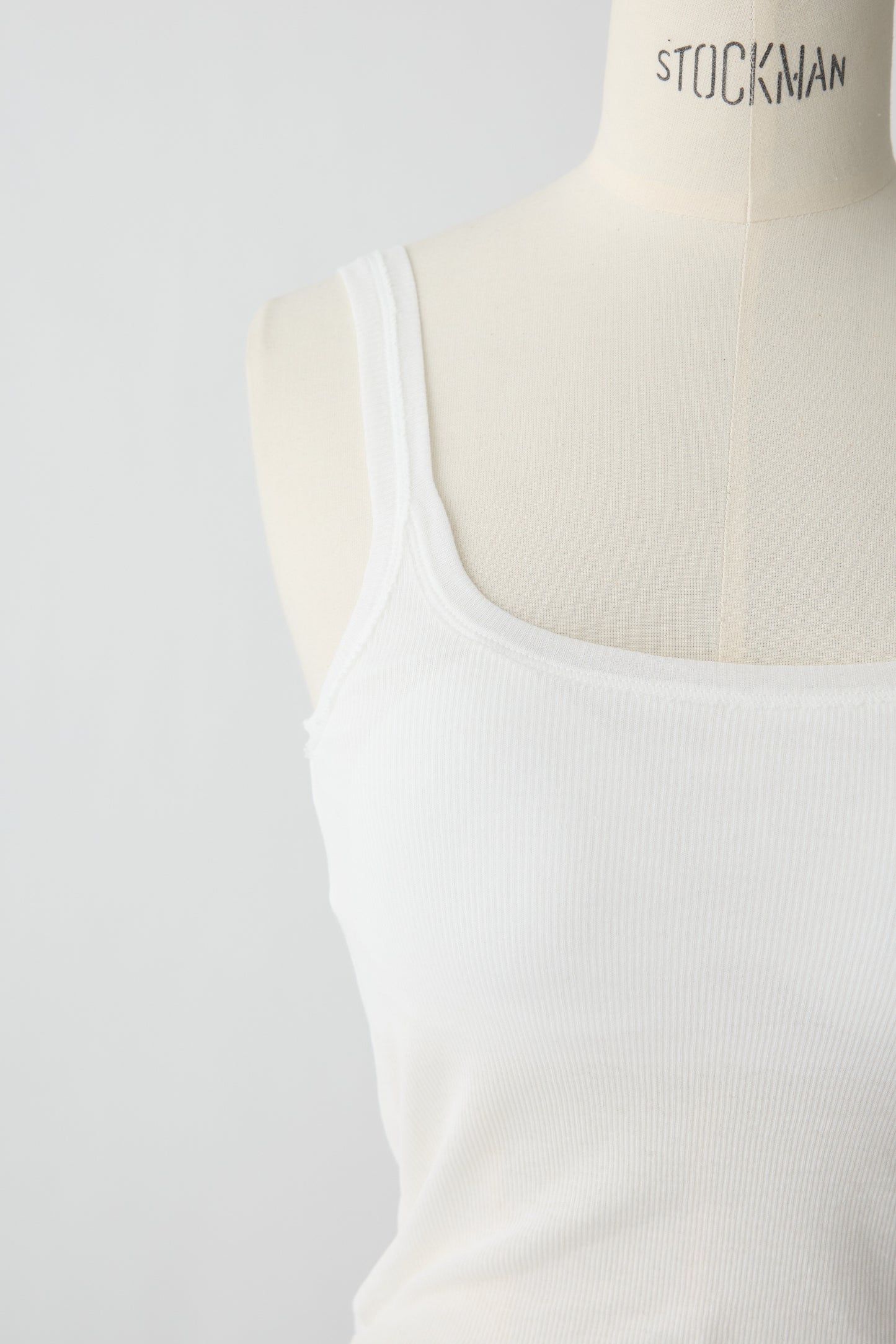 Mira Rib Tank Top_white