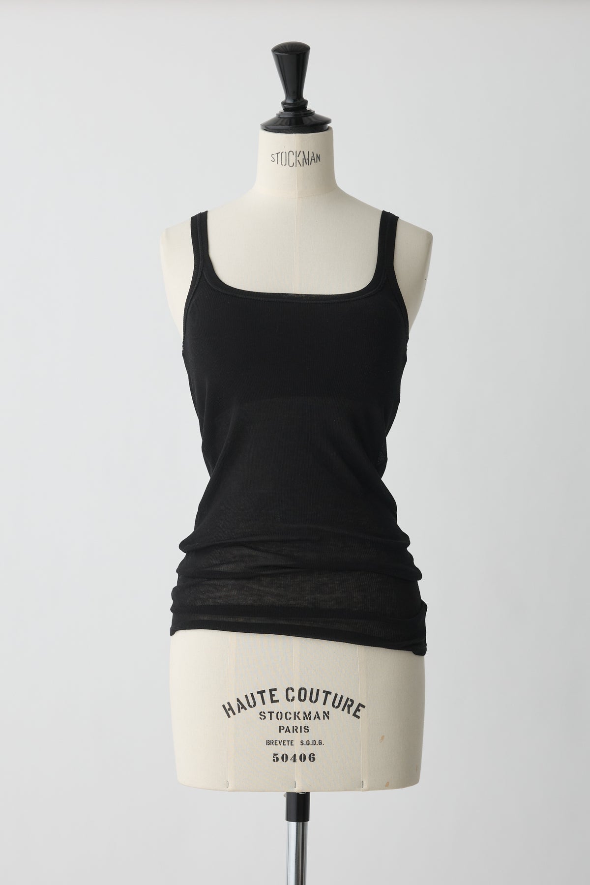 Mira Rib Tank Top_black