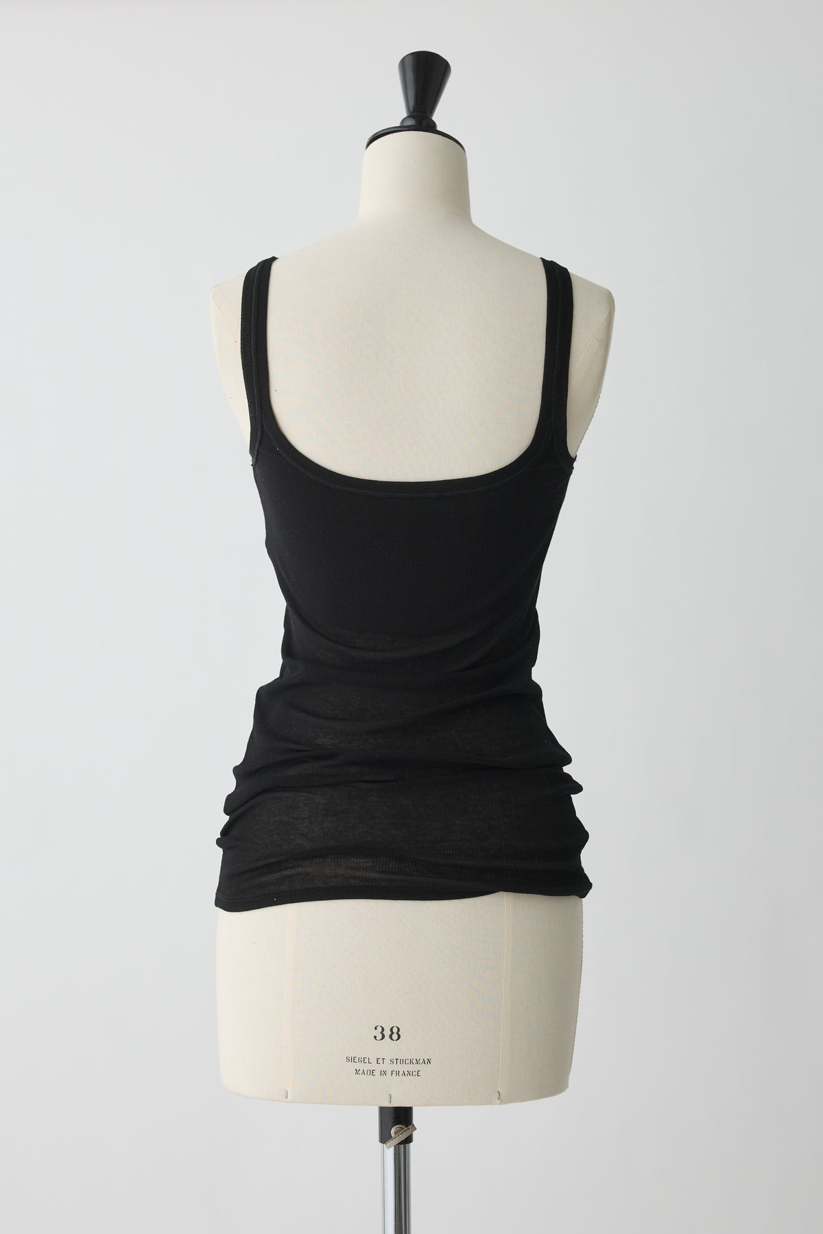 Mira Rib Tank Top_black