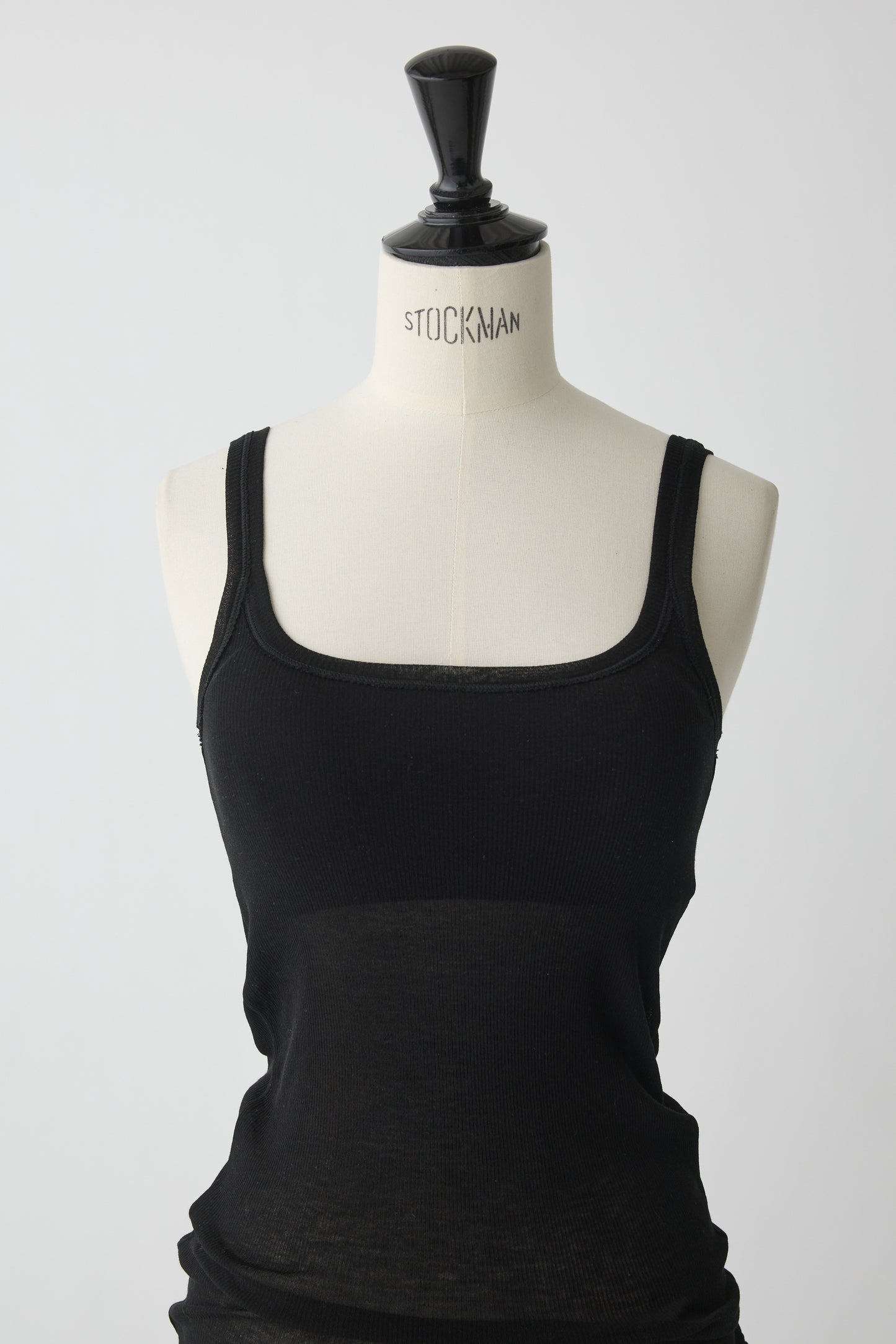 Mira Rib Tank Top_black