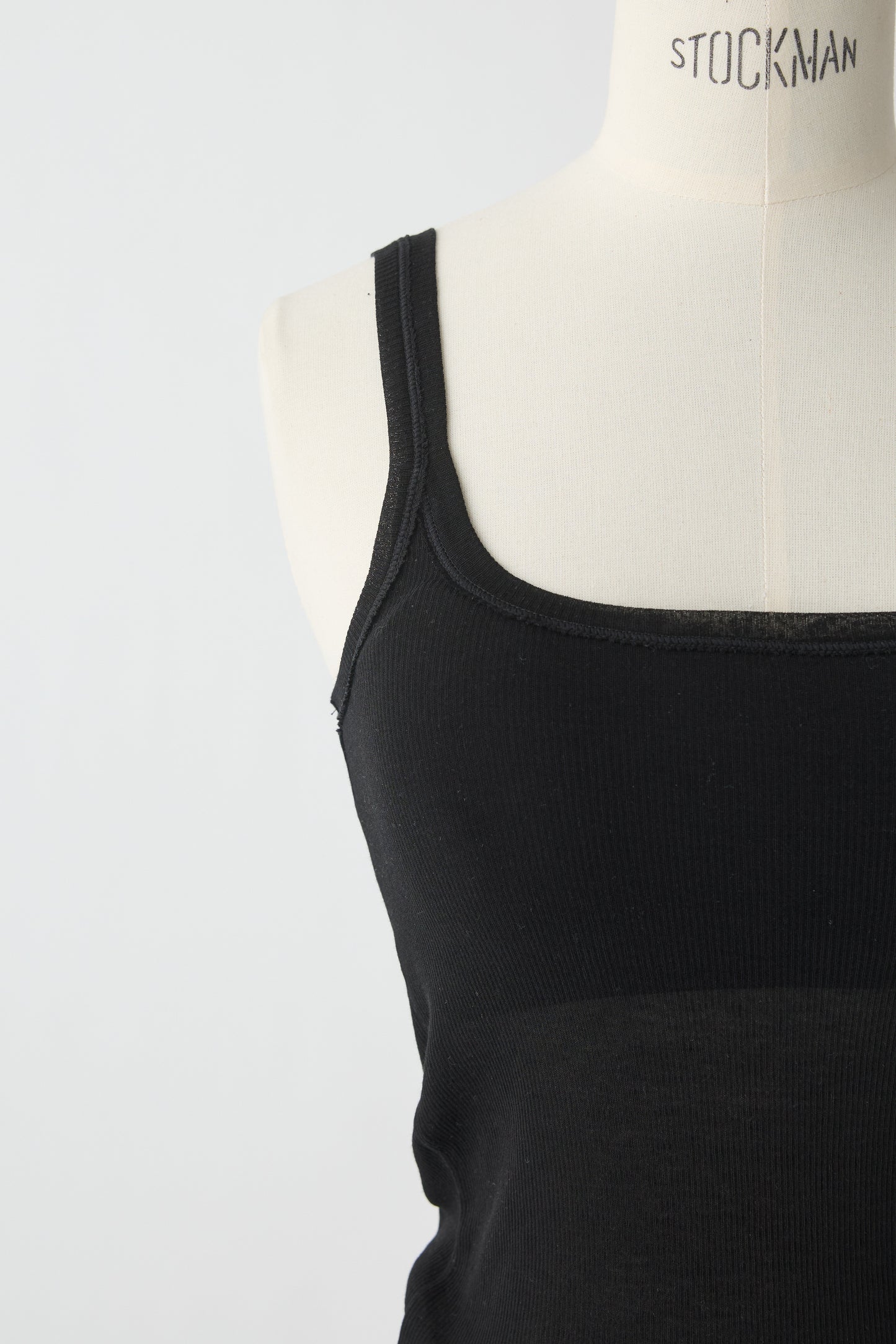 Mira Rib Tank Top_black