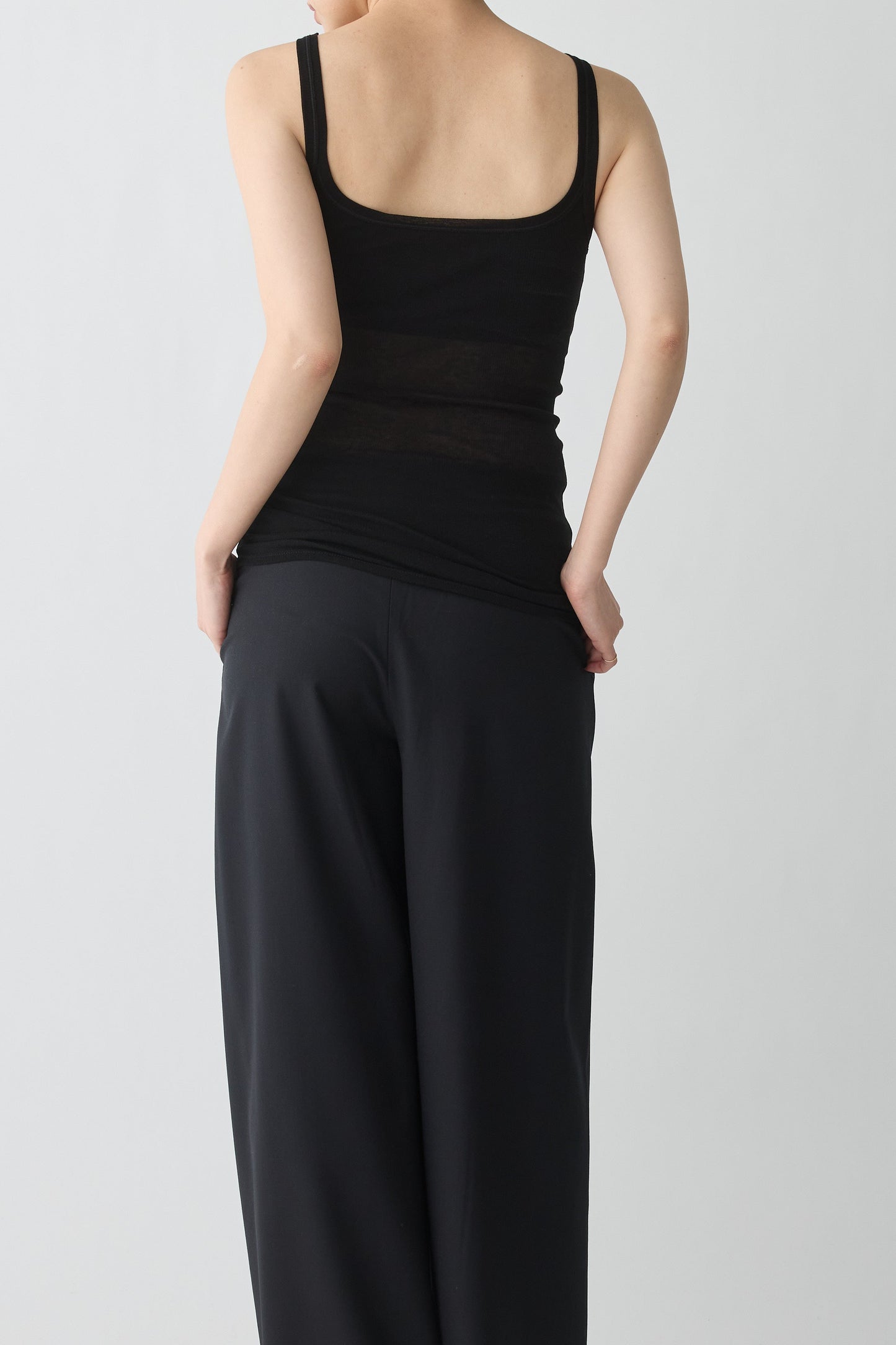 Mira Rib Tank Top_black