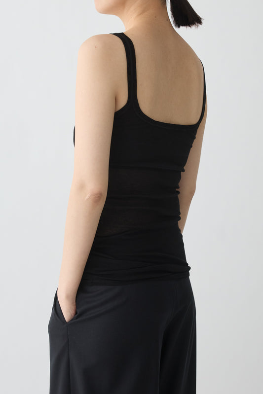 Mira Rib Tank Top_black