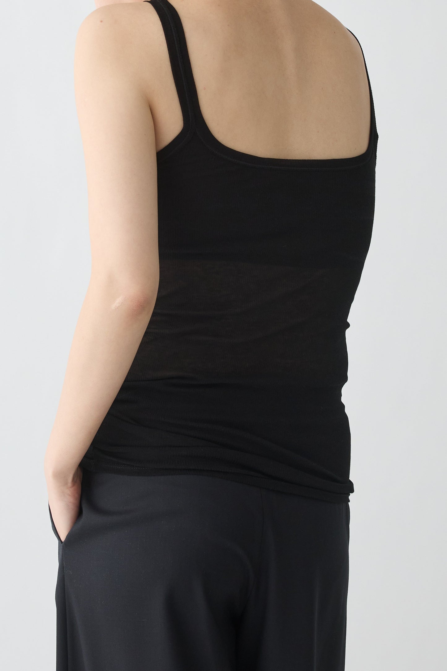 Mira Rib Tank Top_black
