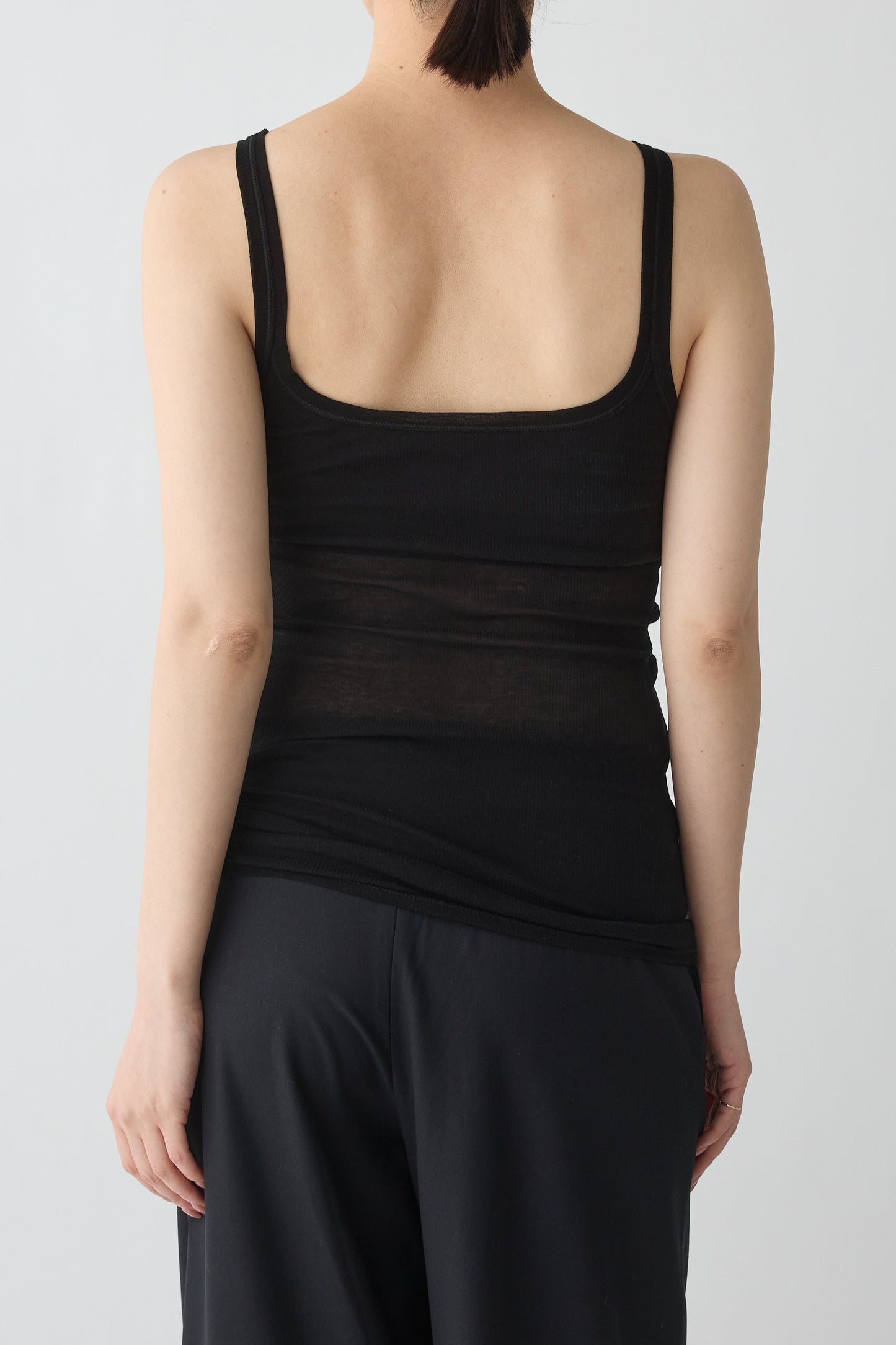 Mira Rib Tank Top_black