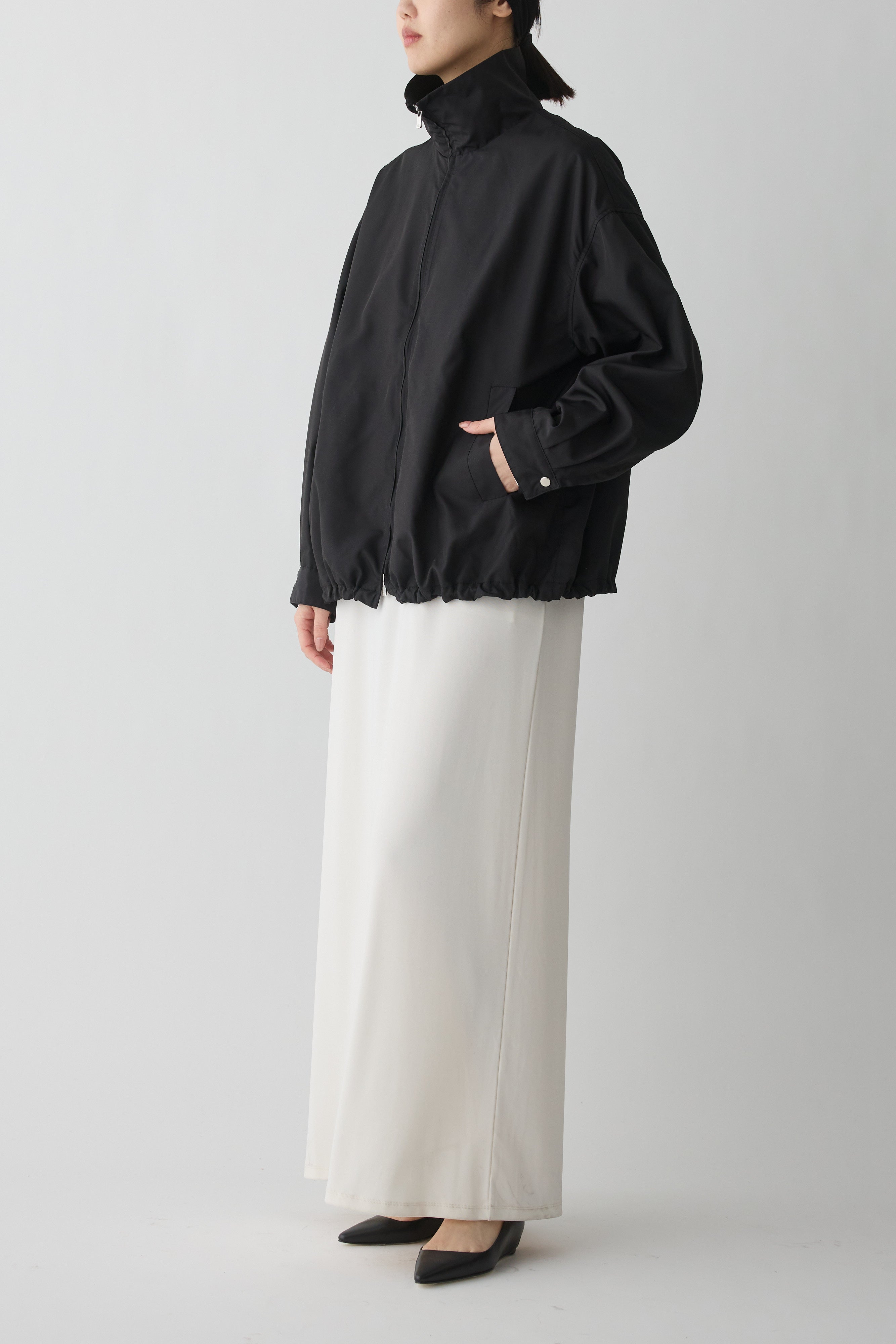 Piscium Zip-up jacket_black – PHERE
