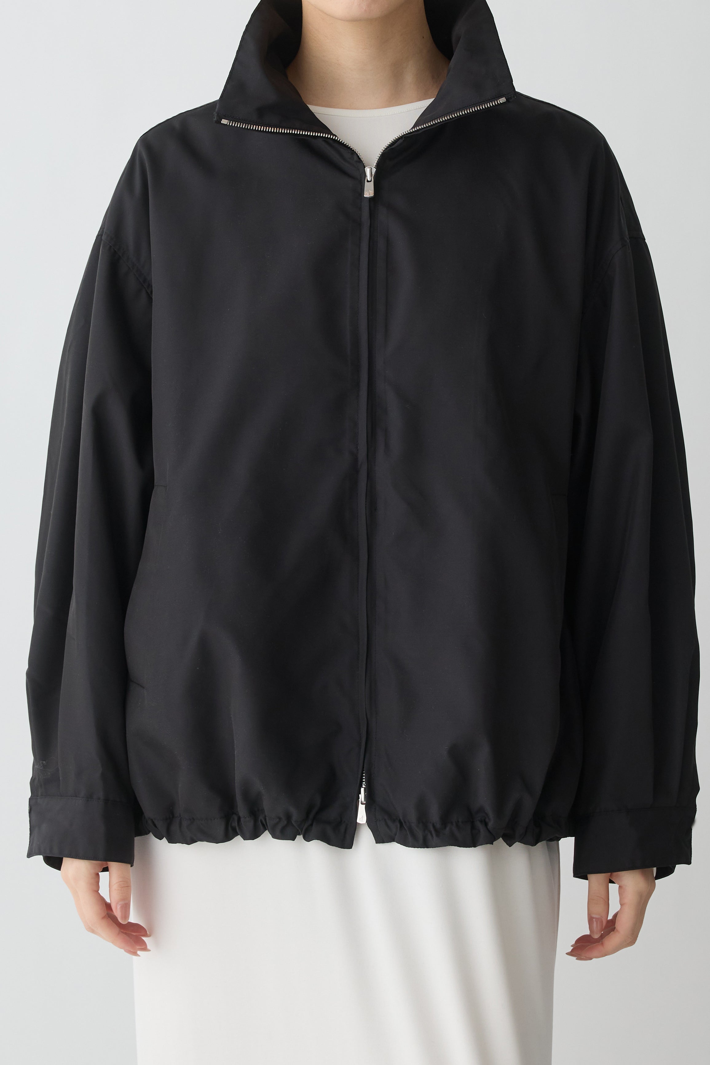 PHERE Piscium Zip-up jacket ジップアップブルゾン Piscium Zip-up jacket_black – PHERE
