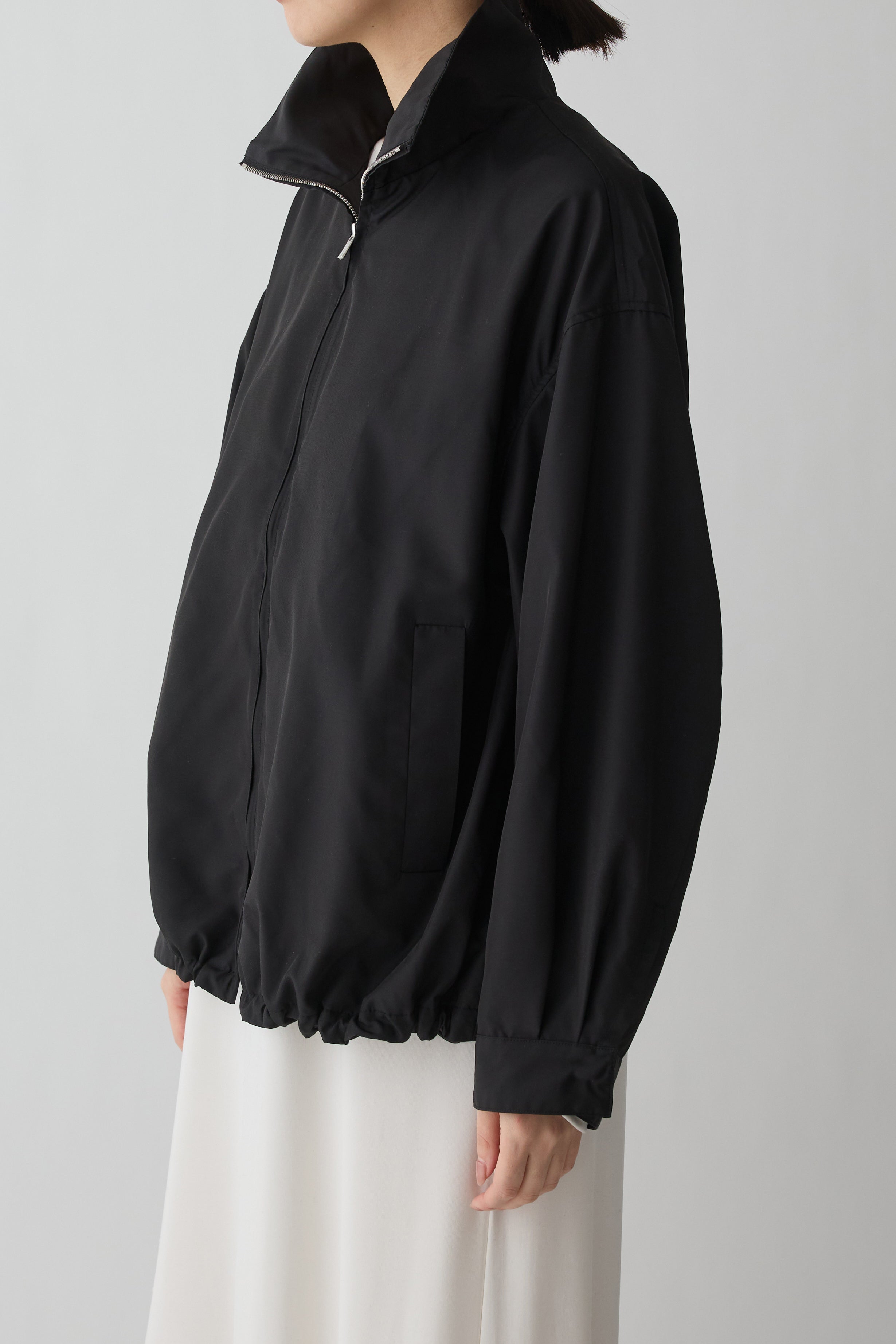 PHERE Piscium Zip-up jacket ジップアップブルゾン Piscium Zip-up jacket_black – PHERE
