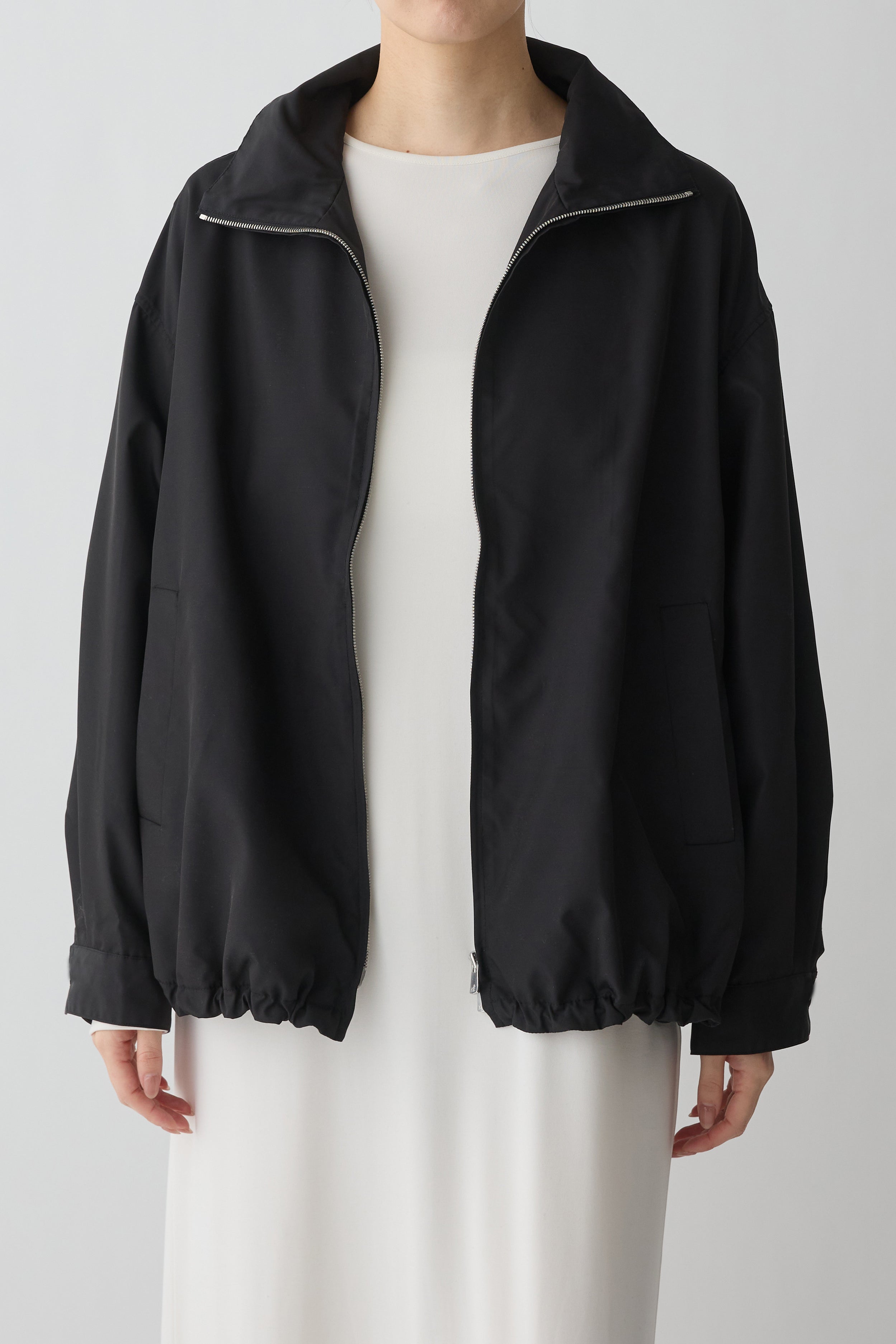 Piscium Zip-up jacket_black – PHERE