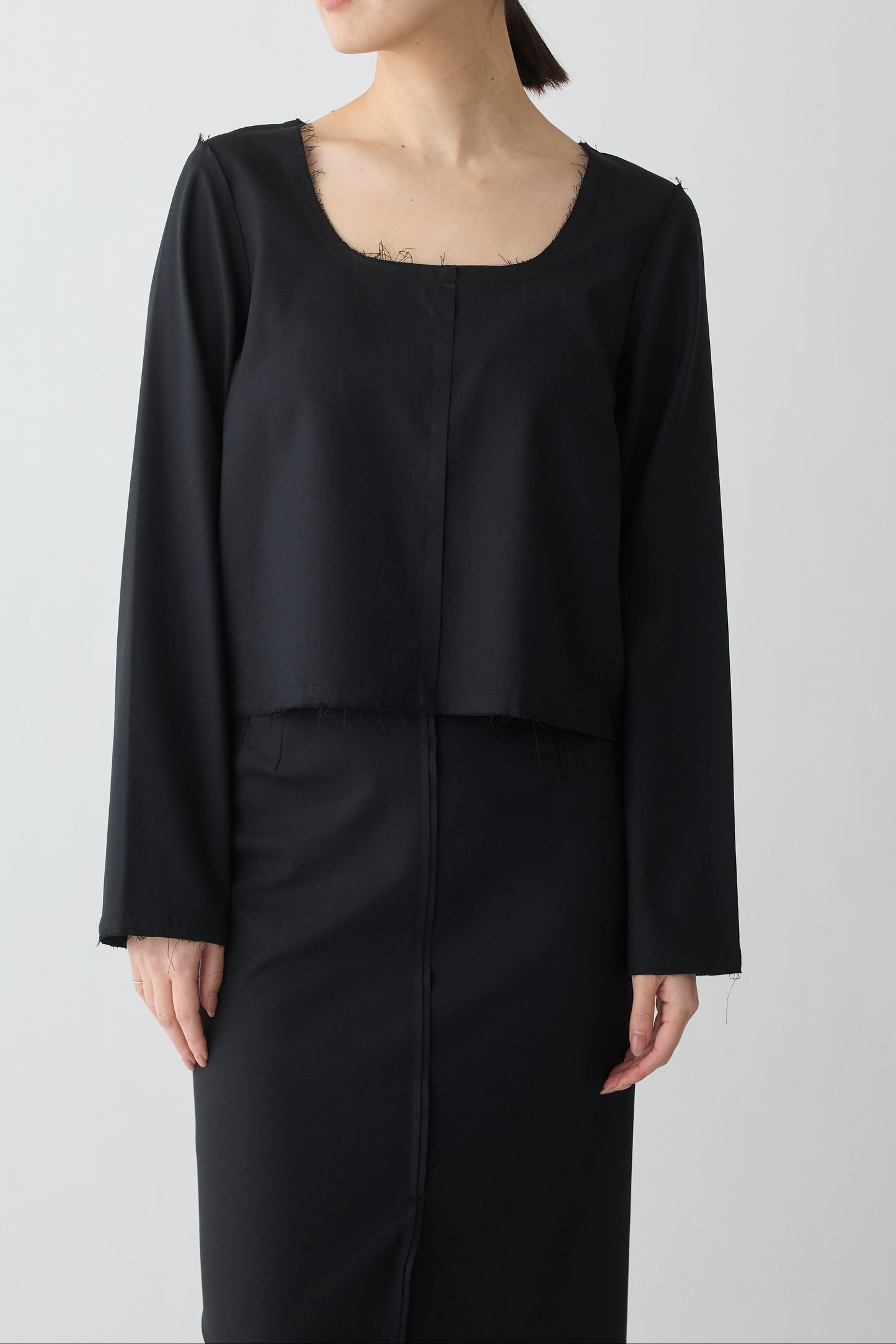 Aquarii Two-way tops_black