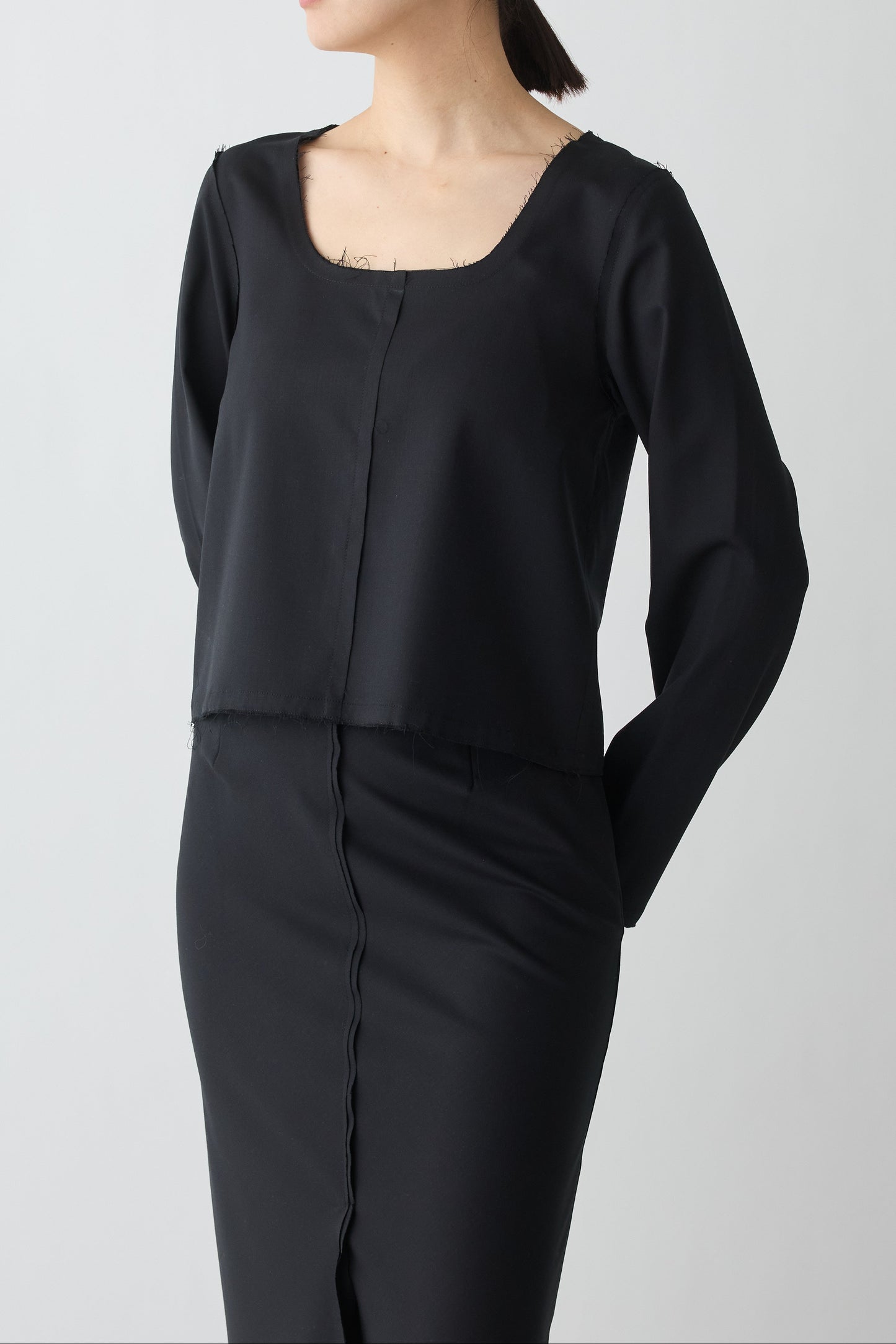Aquarii Two-way tops_black