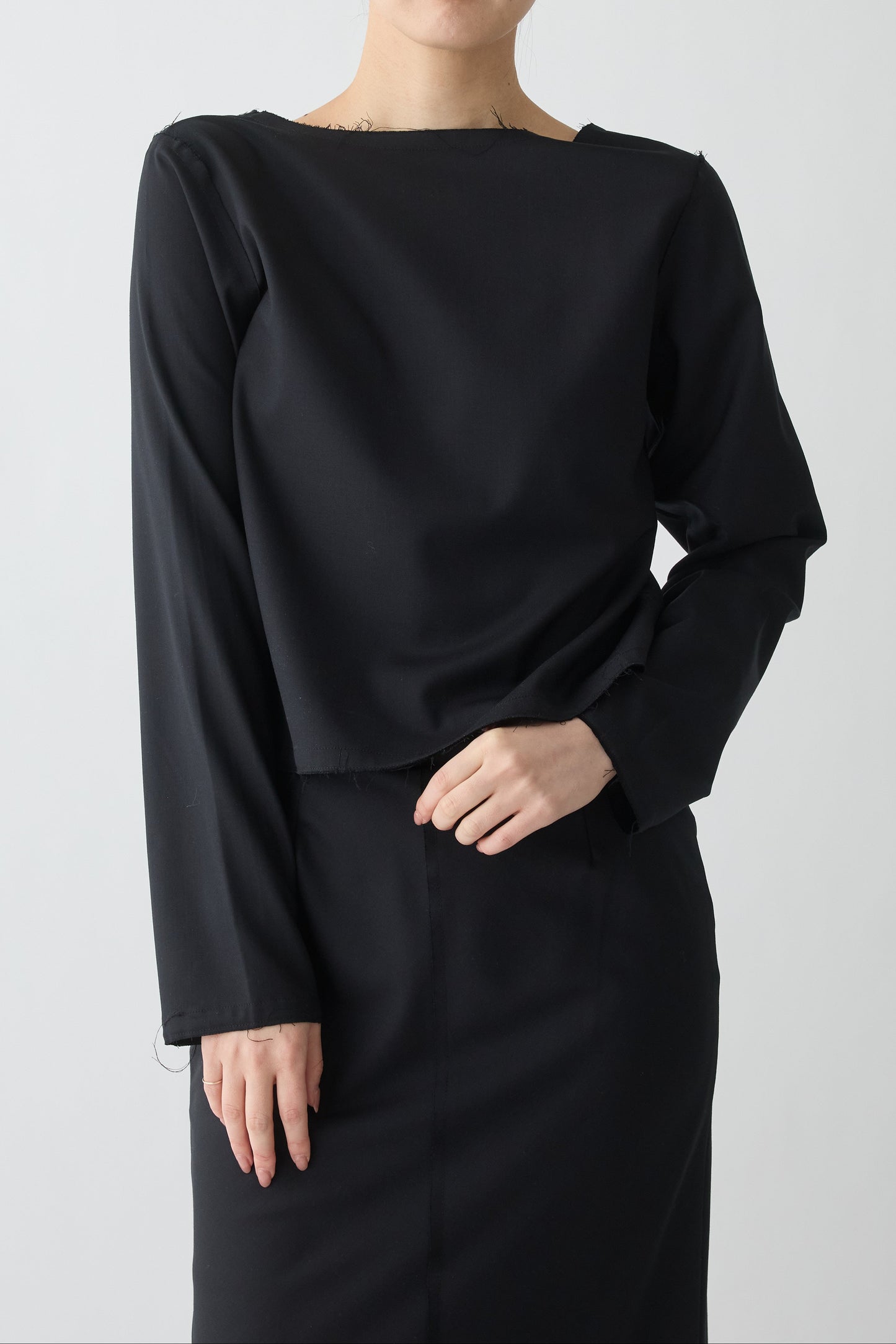 Aquarii Two-way tops_black