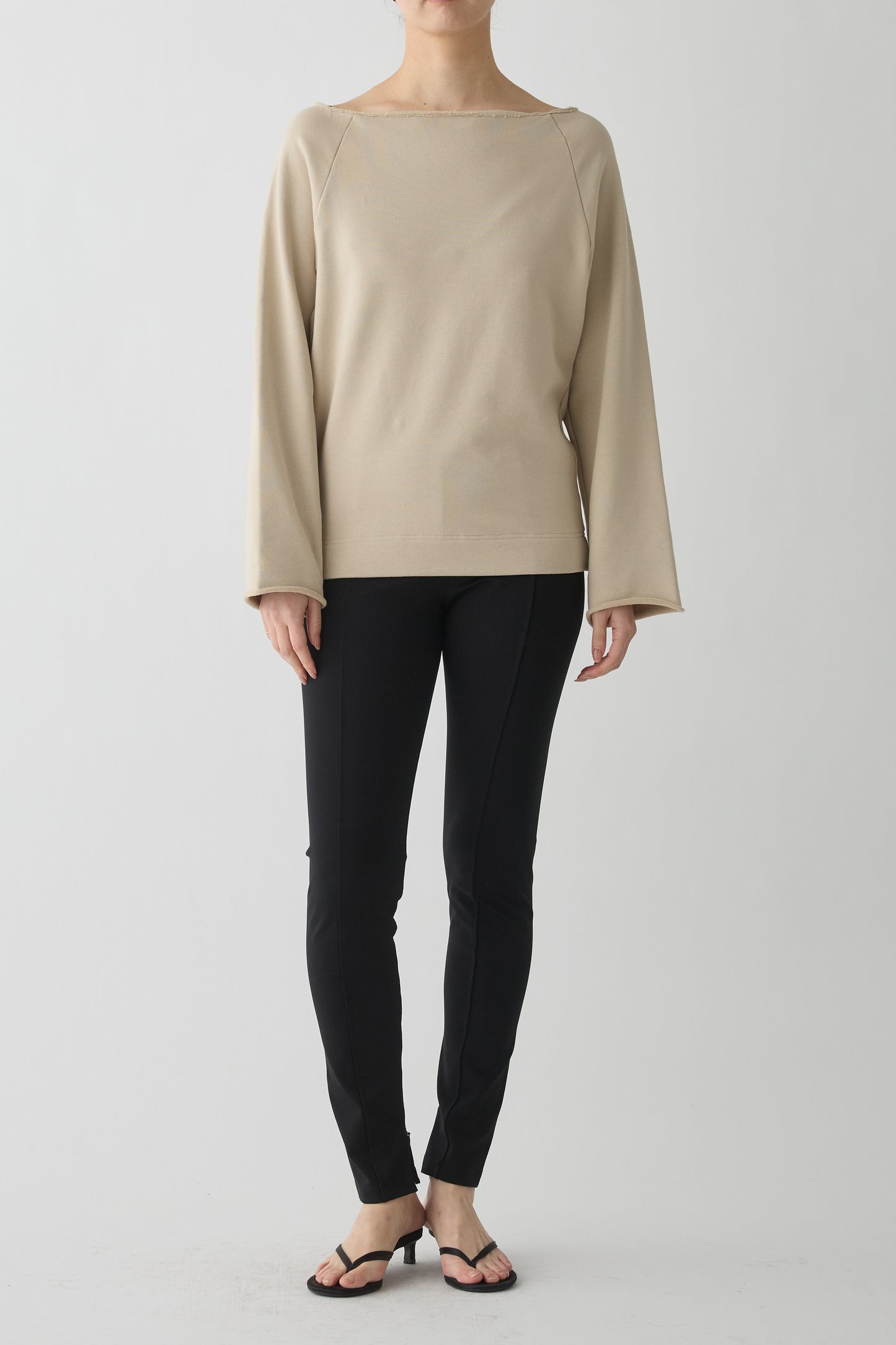 Anlair Raglan Jersey Top_beige