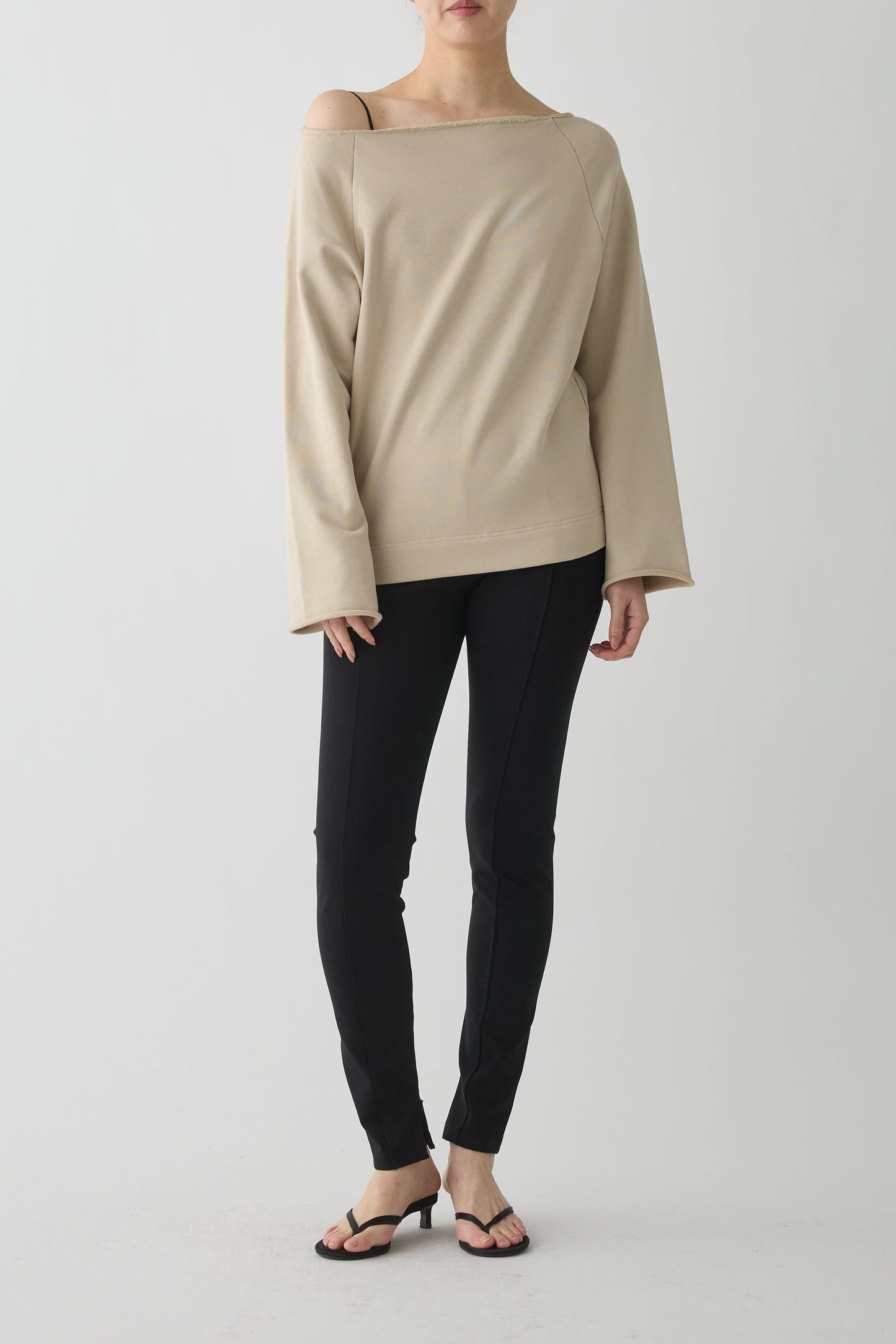 Anlair Raglan Jersey Top_beige