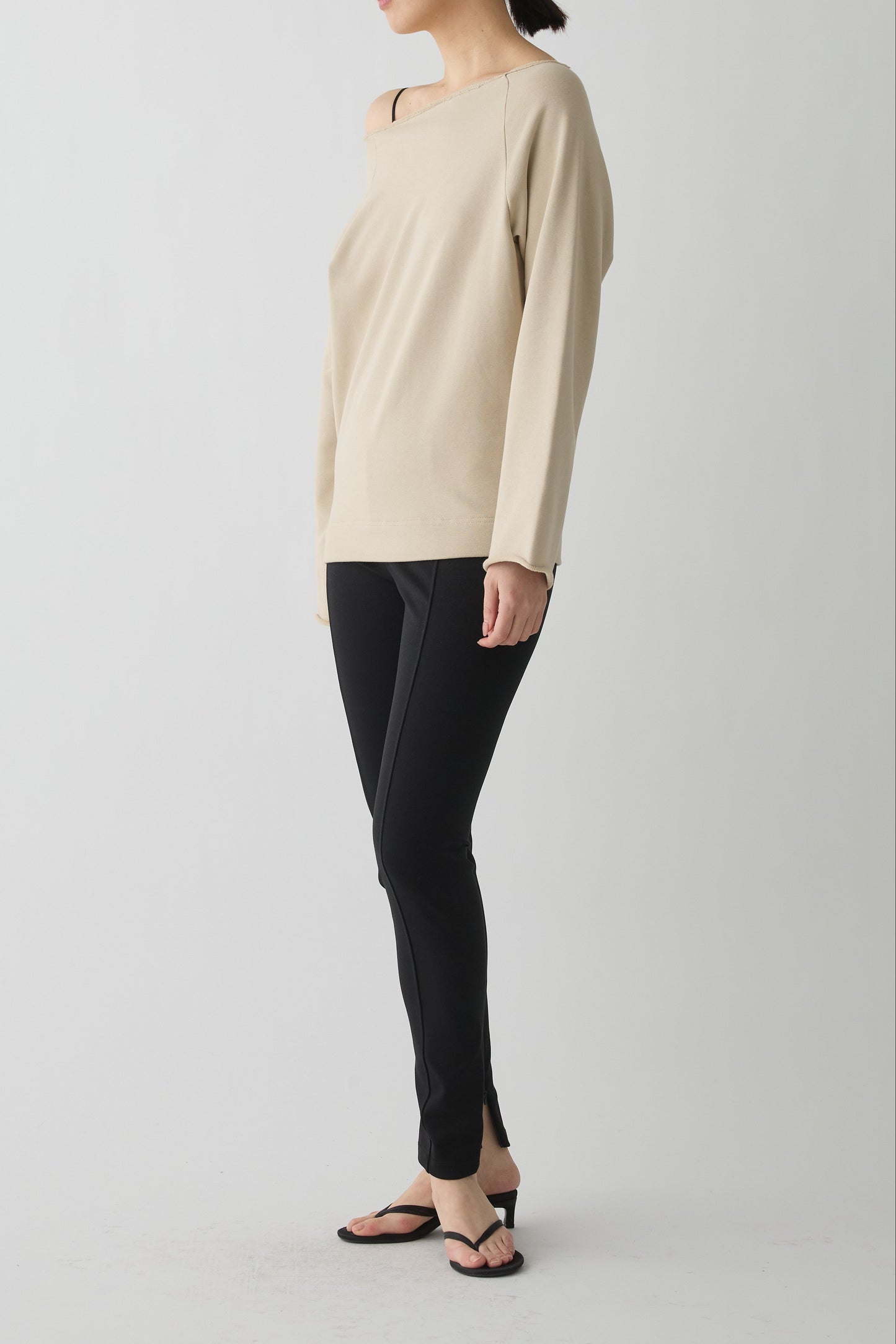 Anlair Raglan Jersey Top_beige