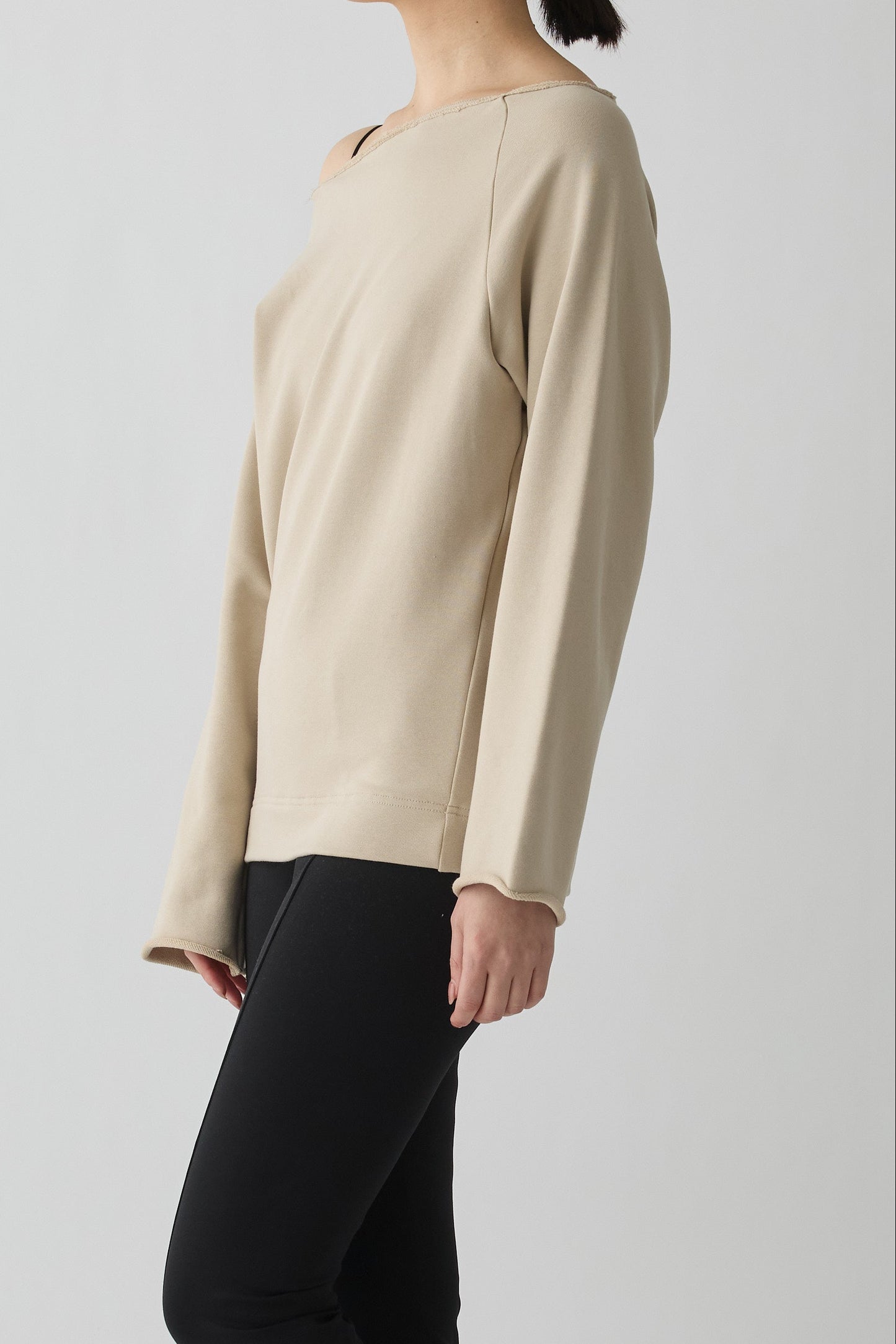 Anlair Raglan Jersey Top_beige