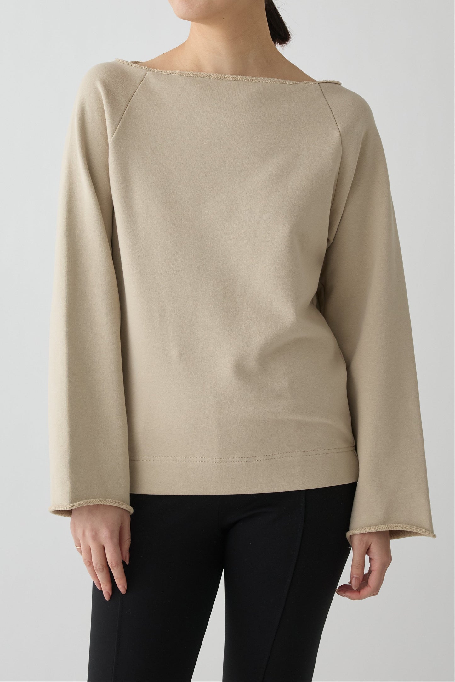 Anlair Raglan Jersey Top_beige