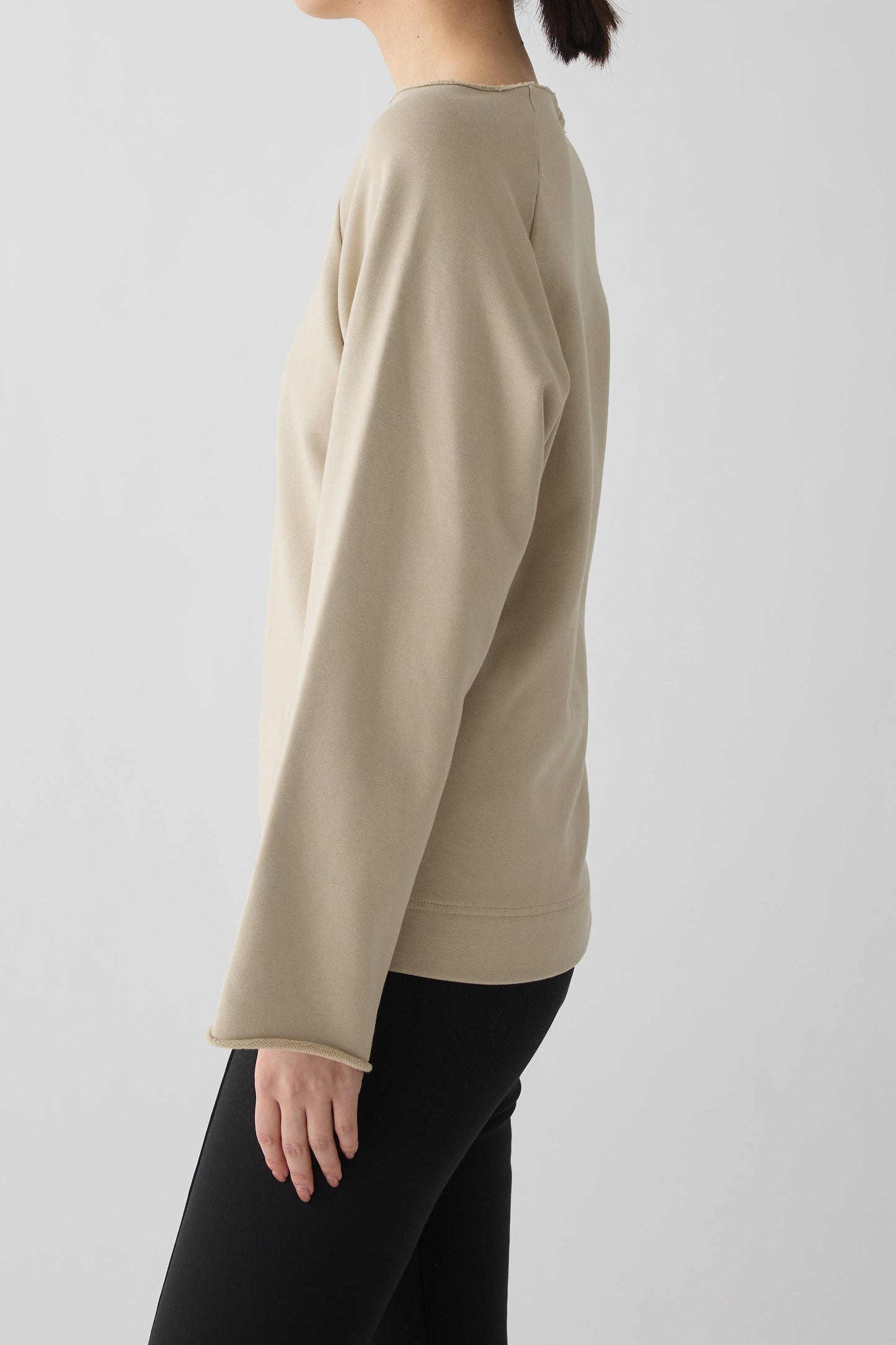 Anlair Raglan Jersey Top_beige