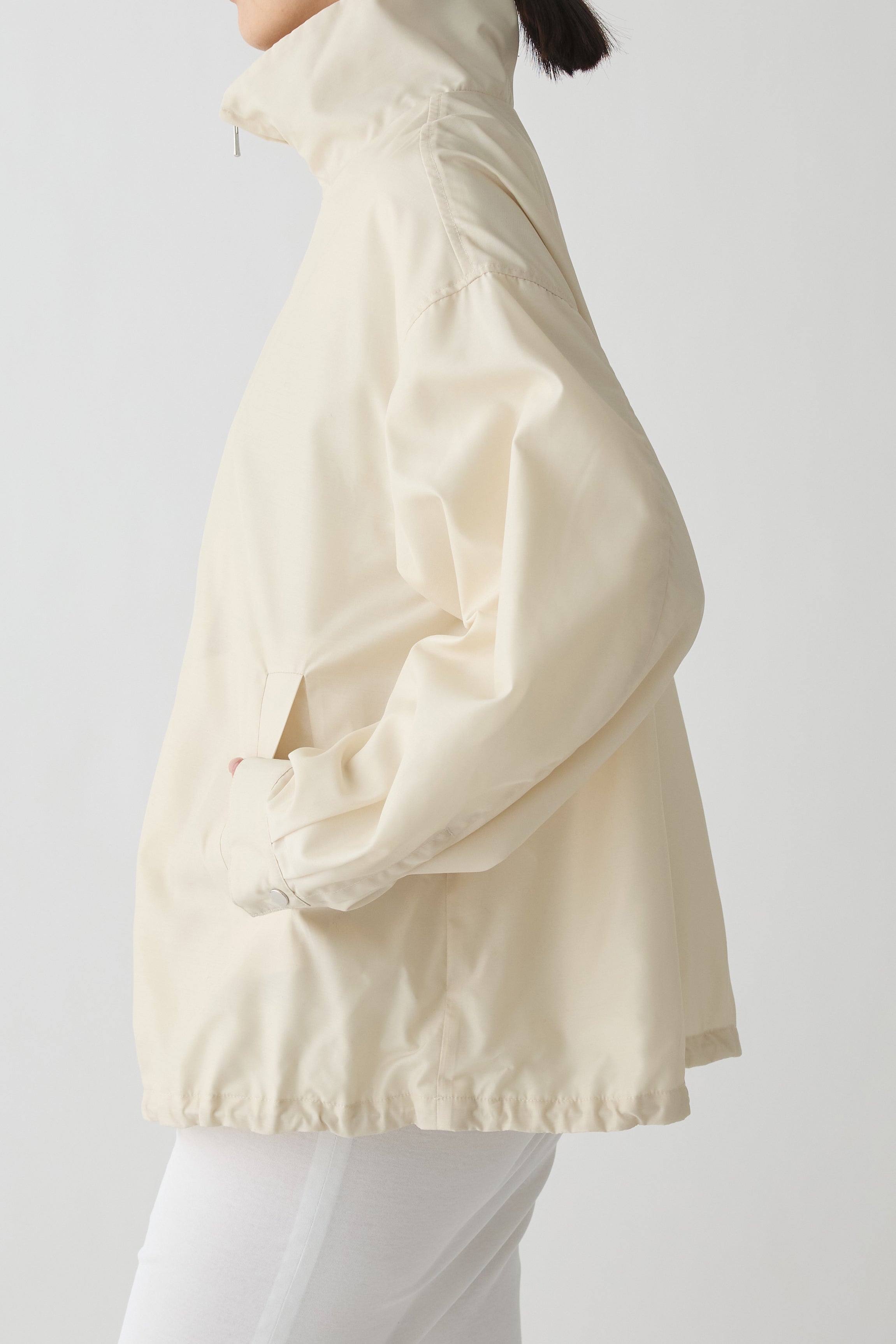 Piscium Zip-up jacket_white – PHERE