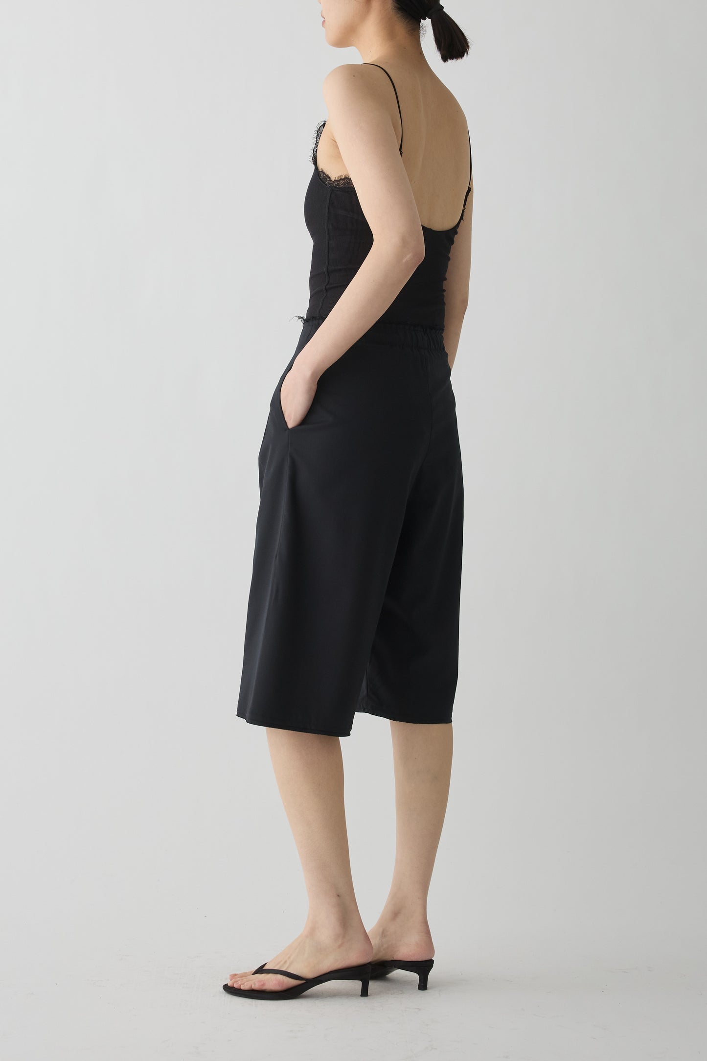 Algol Lace Rib Camisole_black