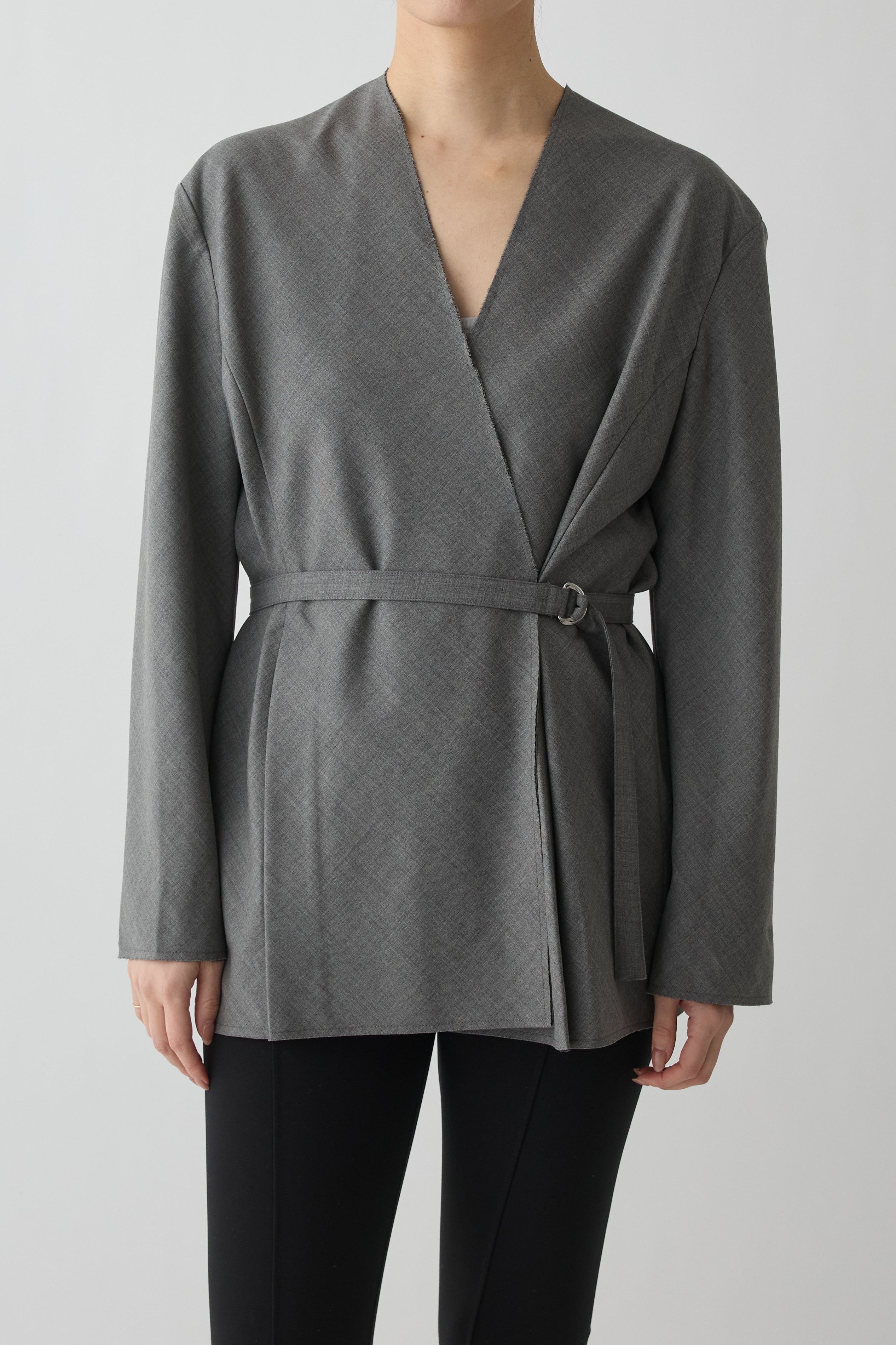ジャケット・アウター PHERE Aquarii Kimono jacket_black Aquarii Kimono jacket_gray – PHERE