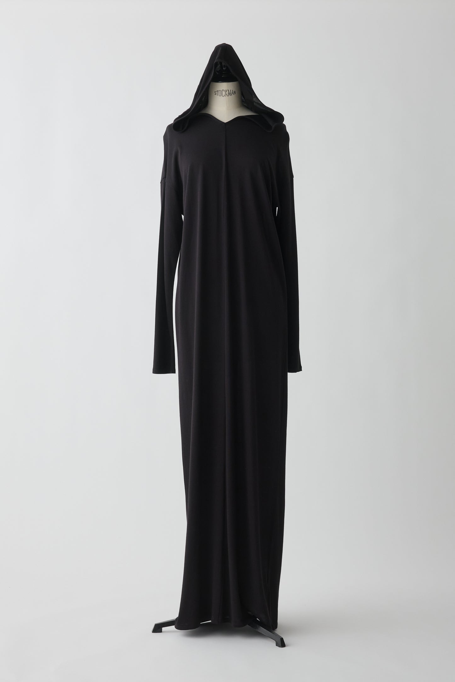 Eridani Draped Hooded dress_black