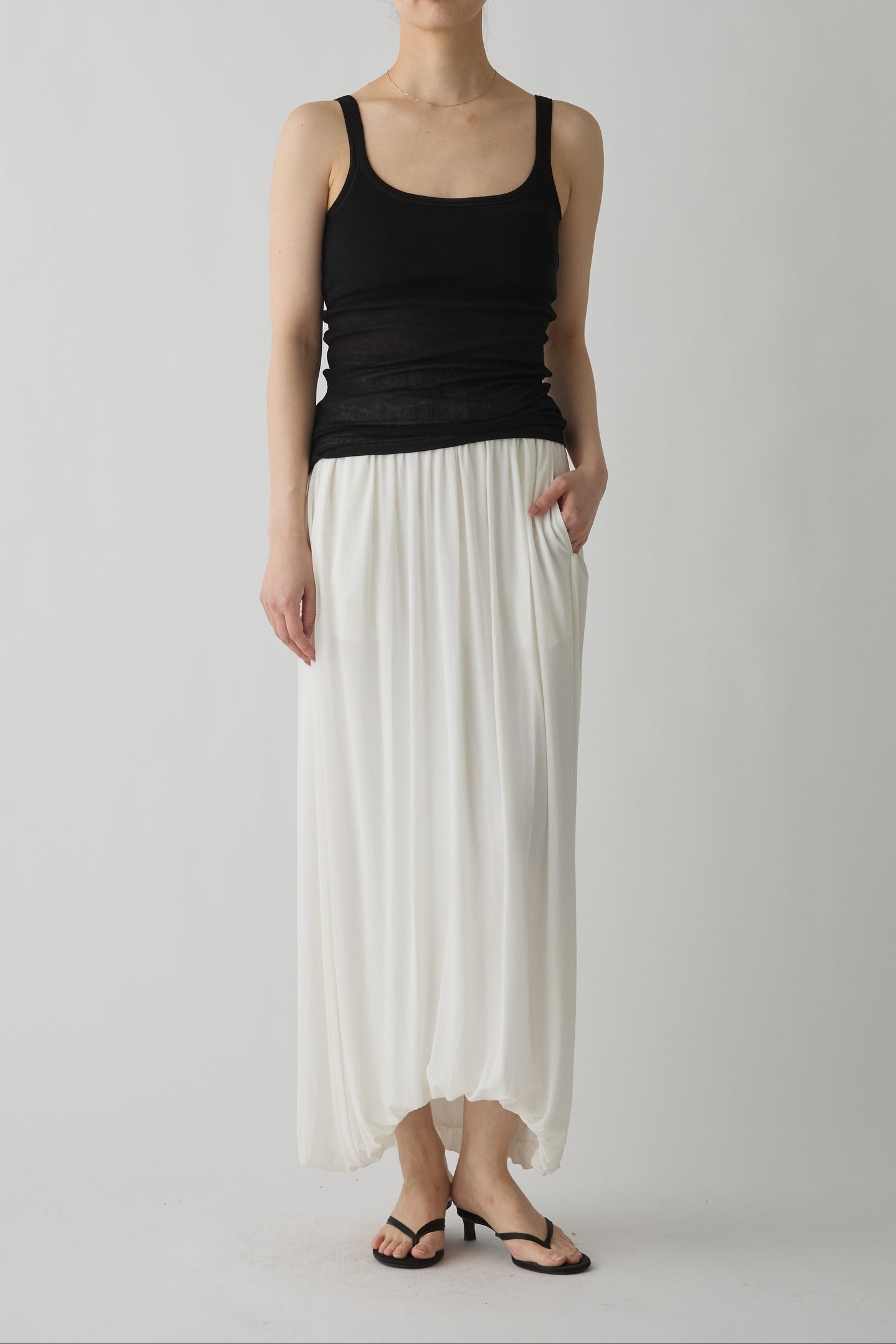 Mira Rib Tank Top_black