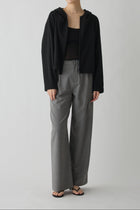 Ceti Draped Hooded Jacket_balck
