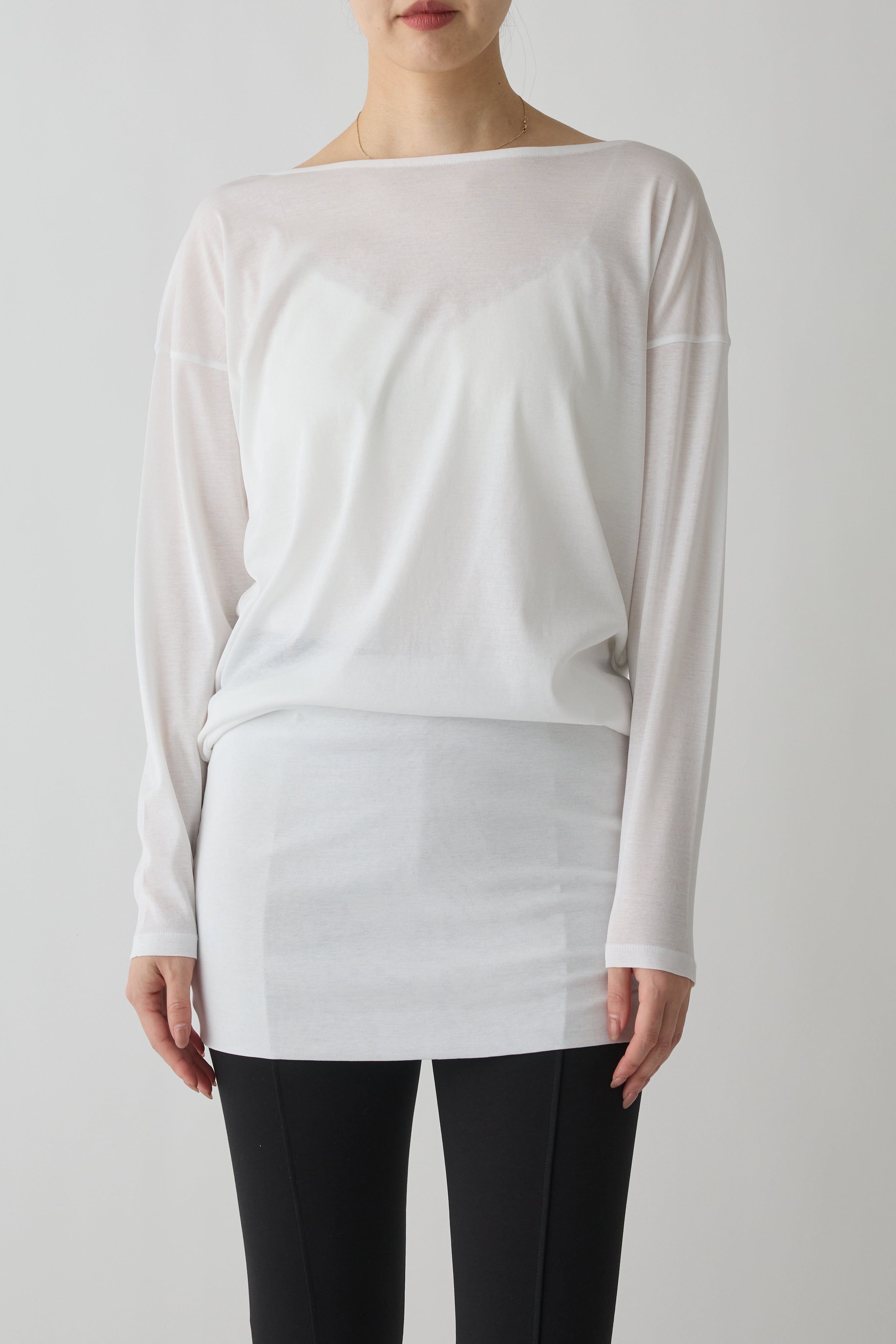 PHERE 長袖 カットソー ホワイト Tops – PHERE