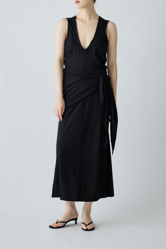 Cursa Scarf Dress_Black
