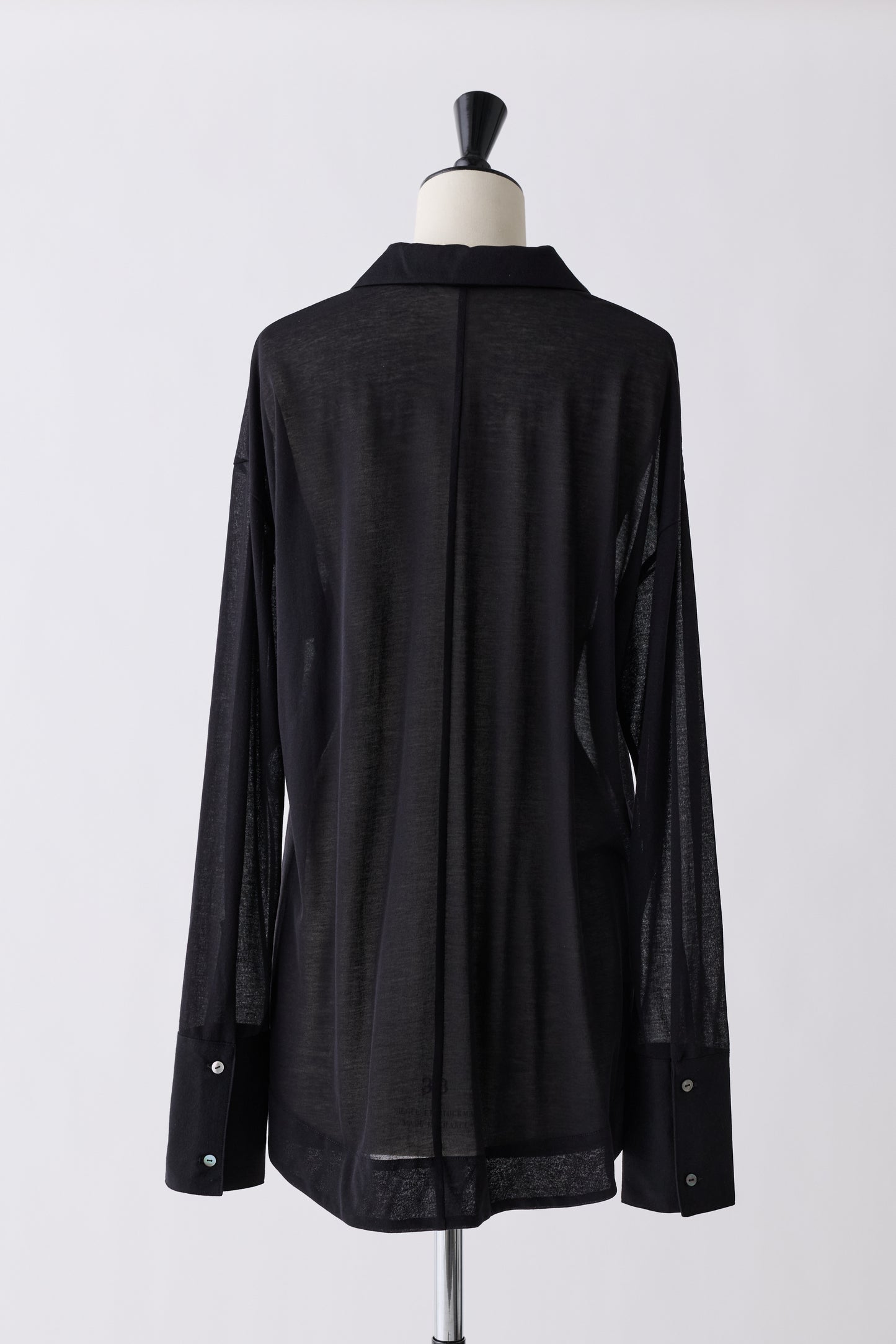 Naos sheer shirt_black