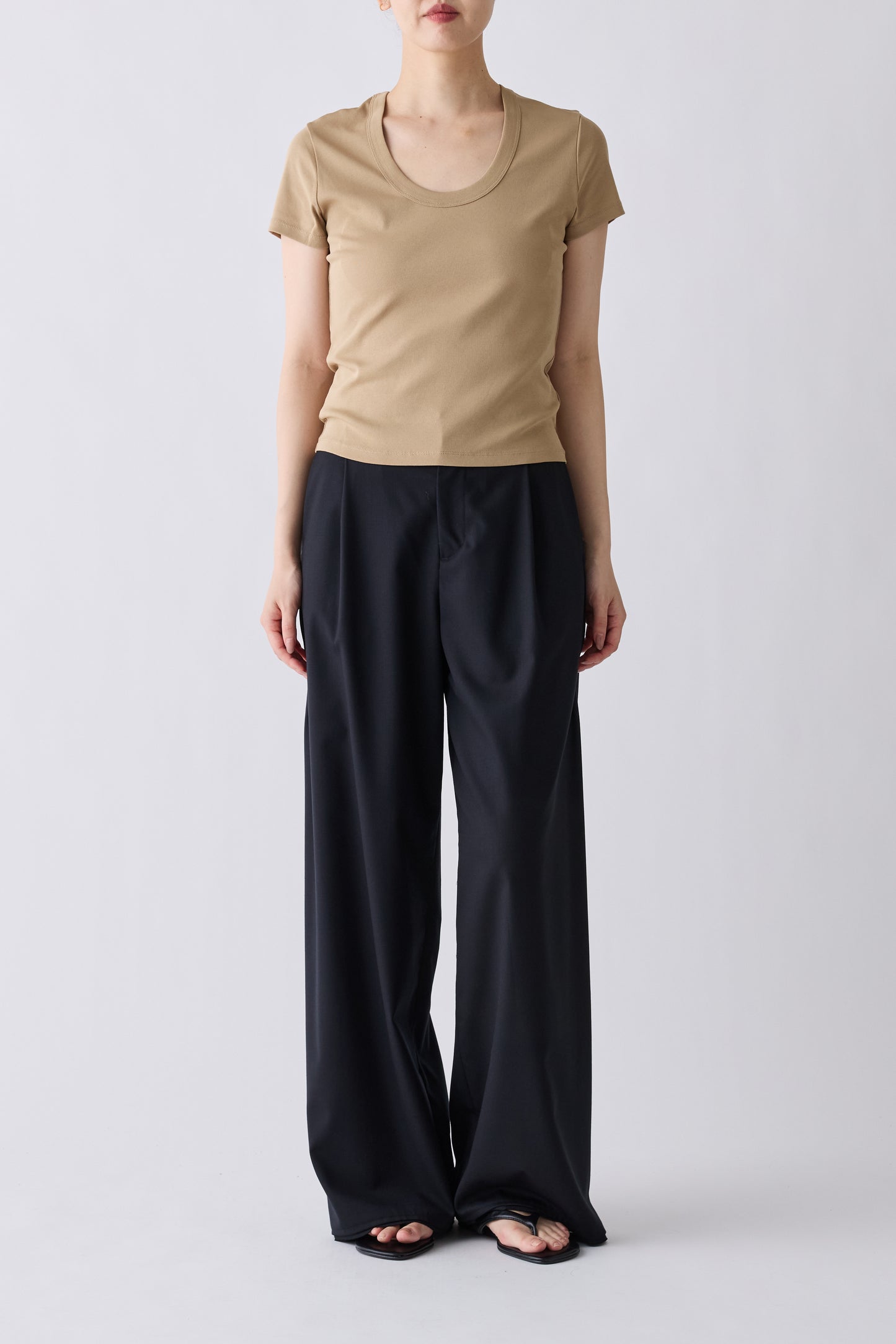 Elnath 2way T-shirt _Regular_beige
