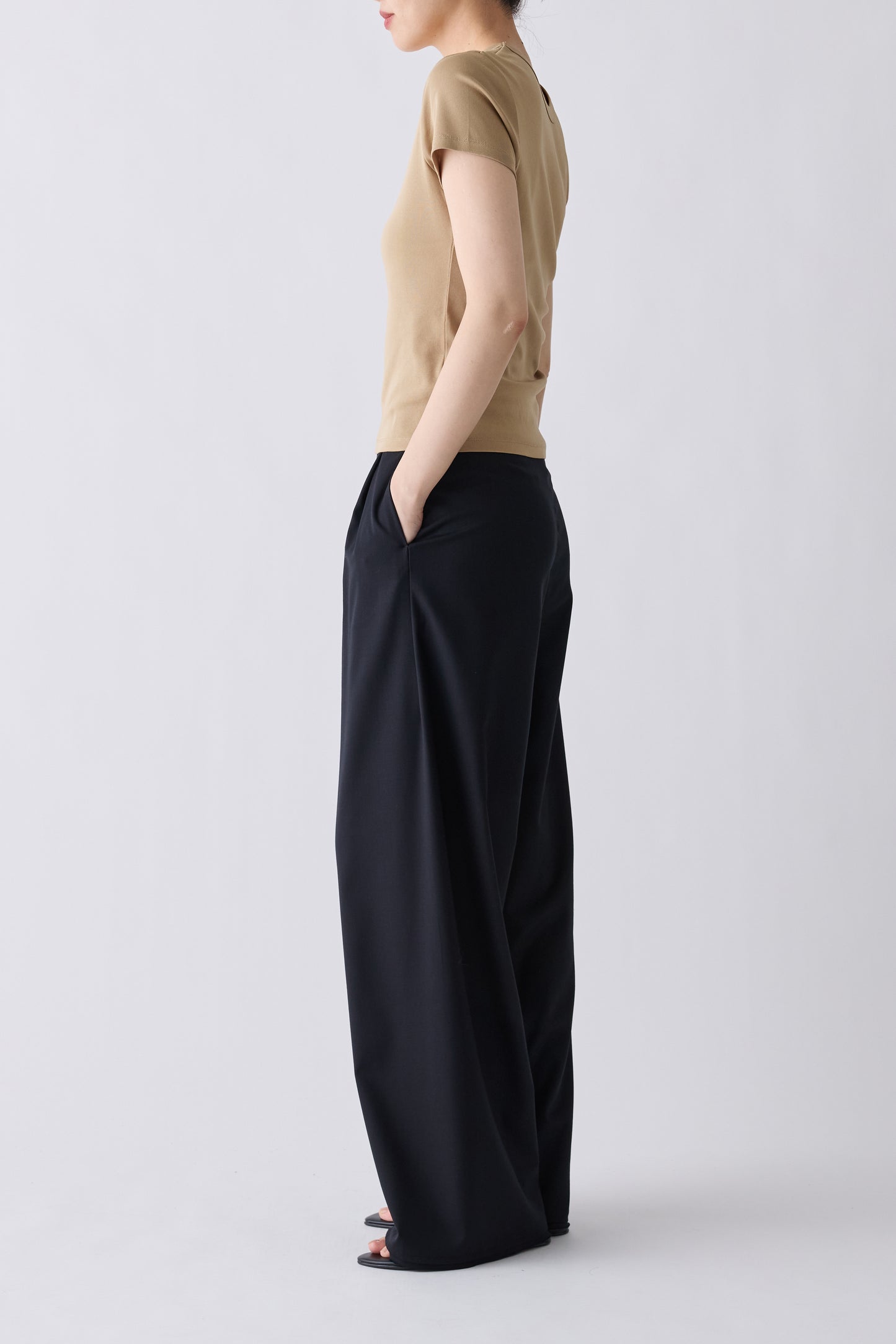 Elnath 2way T-shirt _Regular_beige