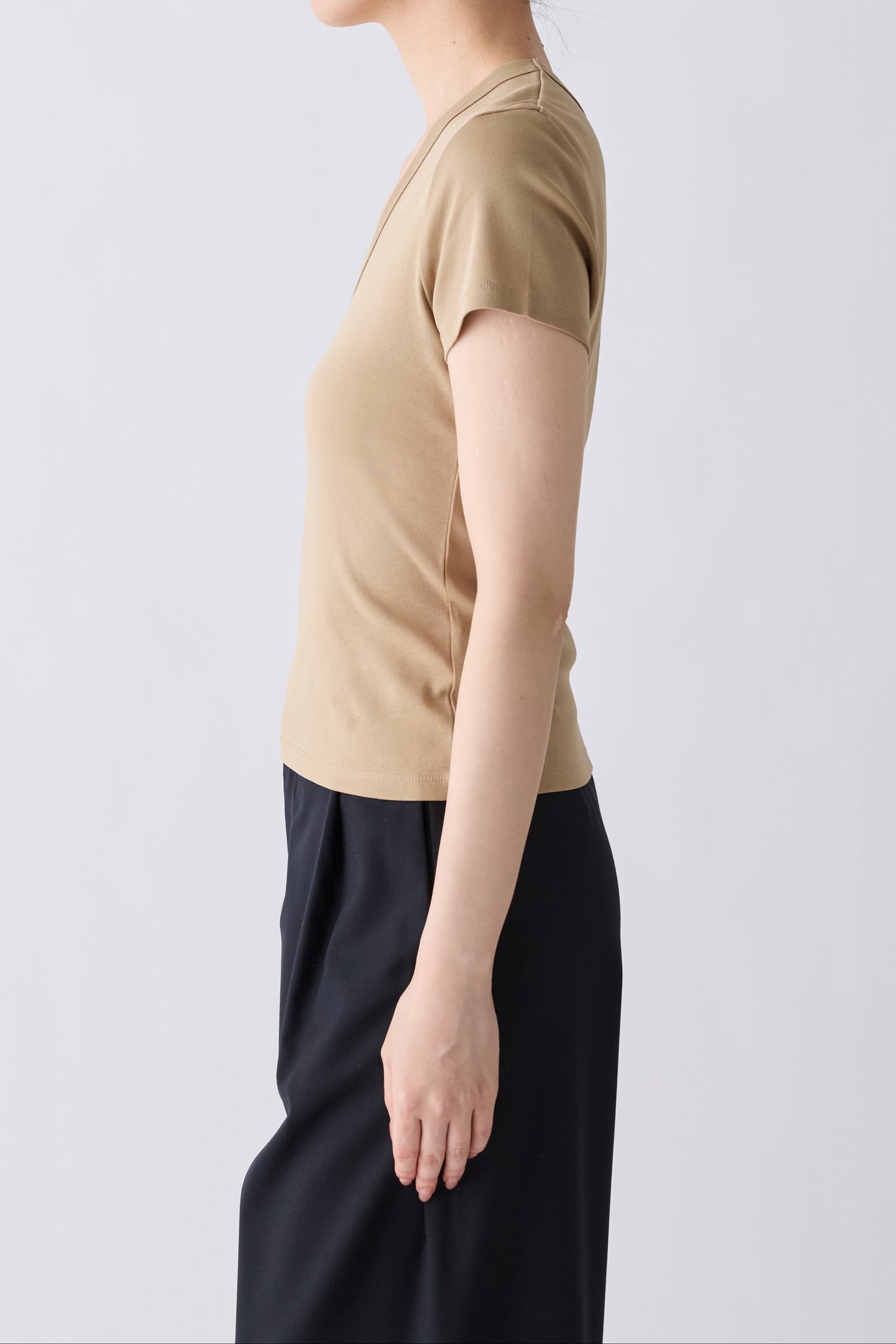 Elnath 2way T-shirt _Regular_beige