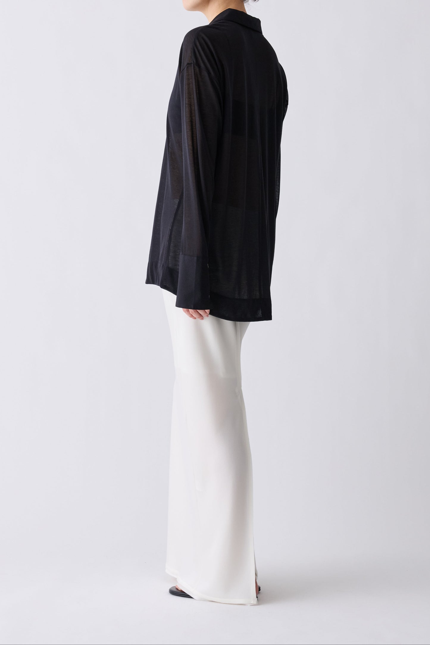 Naos sheer shirt_black