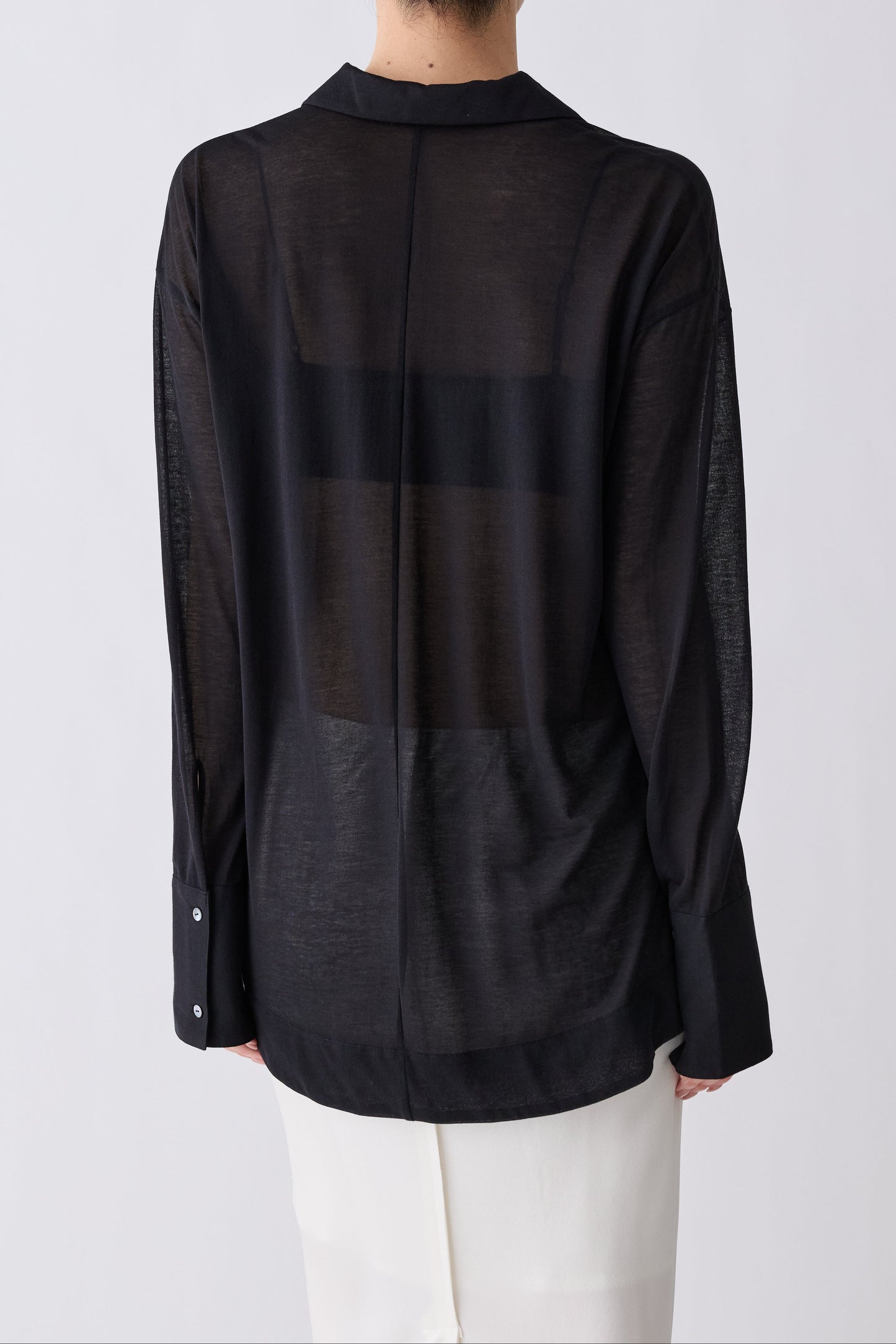 Naos sheer shirt_black