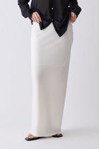 Phekda Narrow Skirt_white
