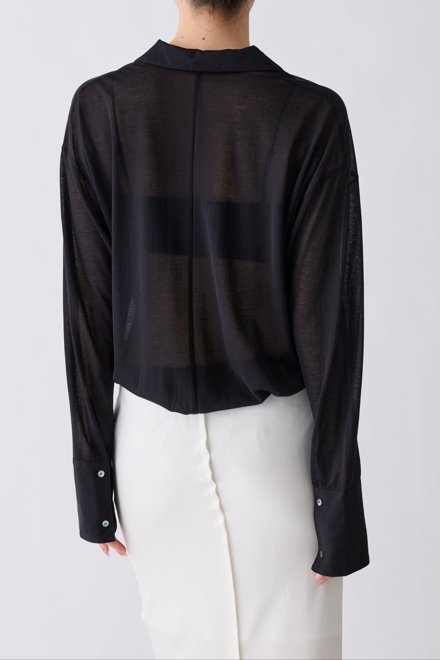 Naos sheer shirt_black