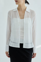 Naos compact sheer shirt_white